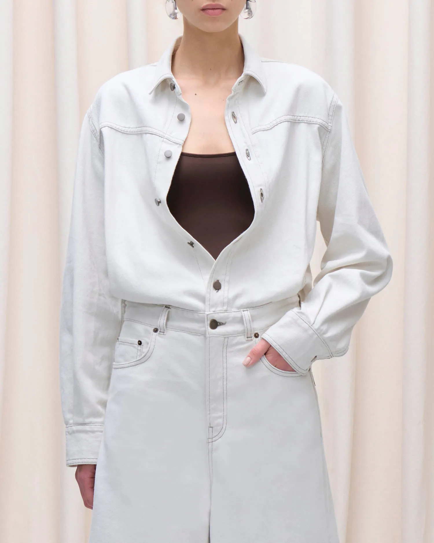 TONYA JUMPSUIT // ECRU WASH sold by Haikure product image thumbnail 2