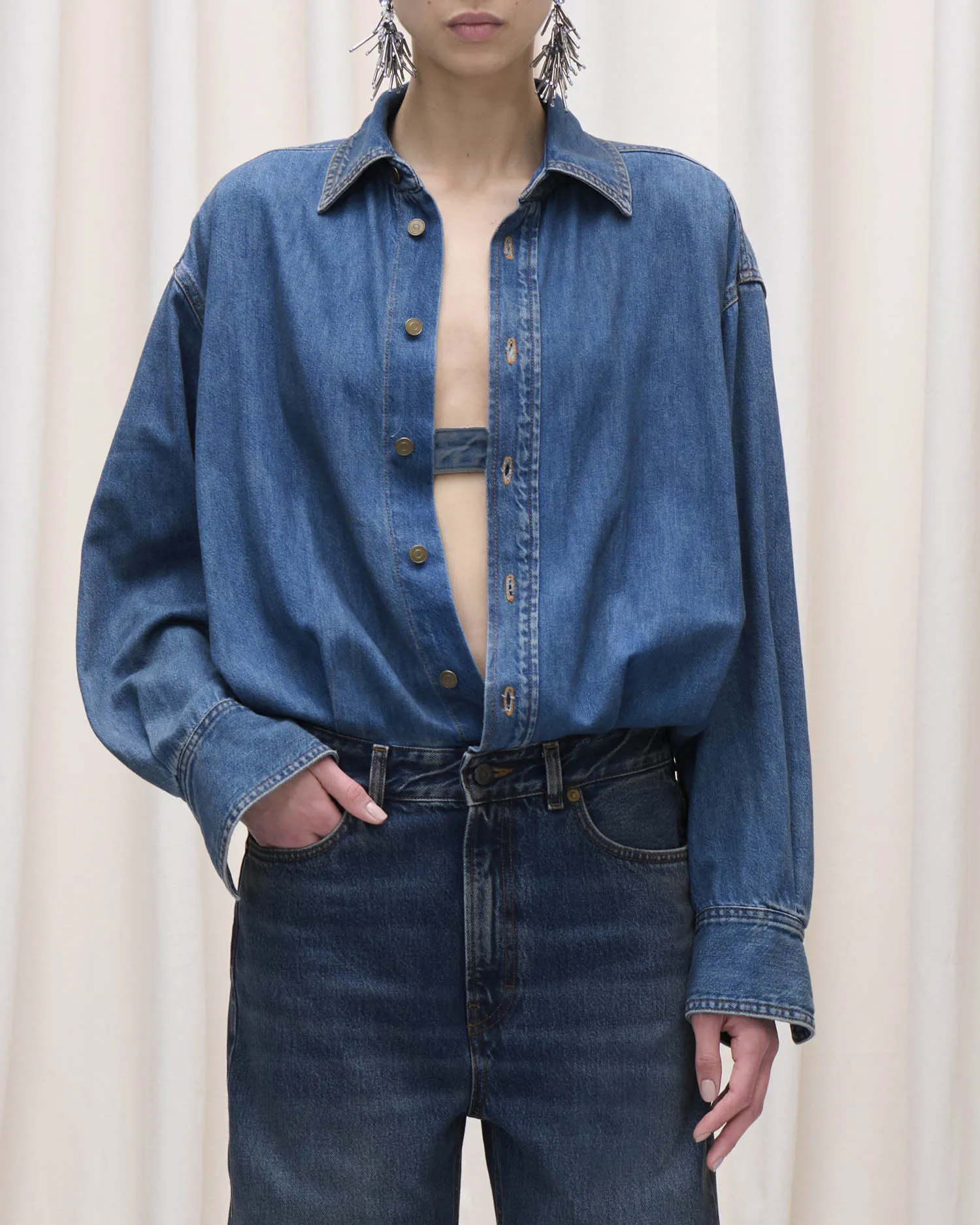 TESSIE JUMPSUIT // OIL BLUE sold by Haikure product image thumbnail 2