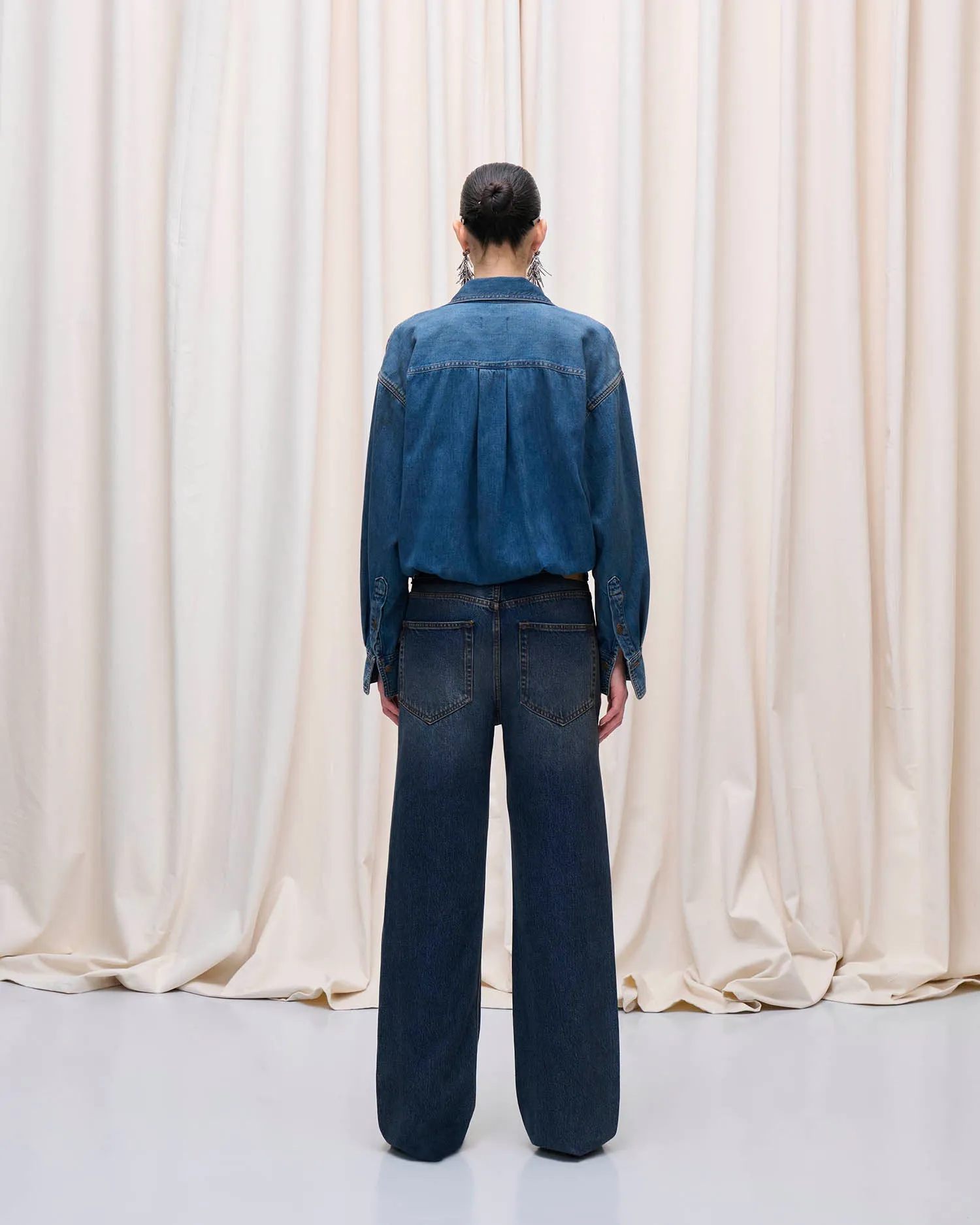 TESSIE JUMPSUIT // OIL BLUE sold by Haikure product image thumbnail 5