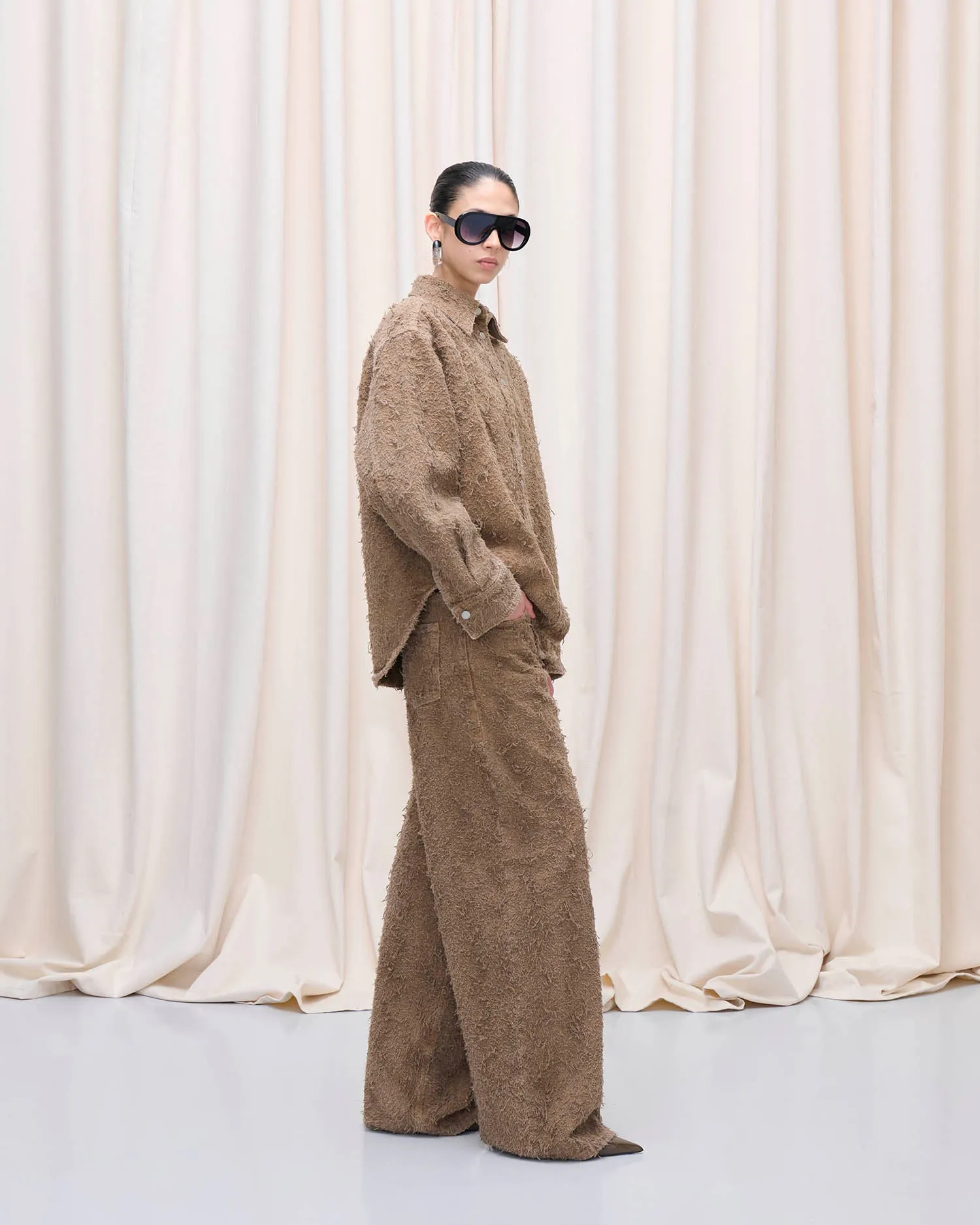 BELTY FUR SHIRT // CAMEL sold by Haikure product image thumbnail 3