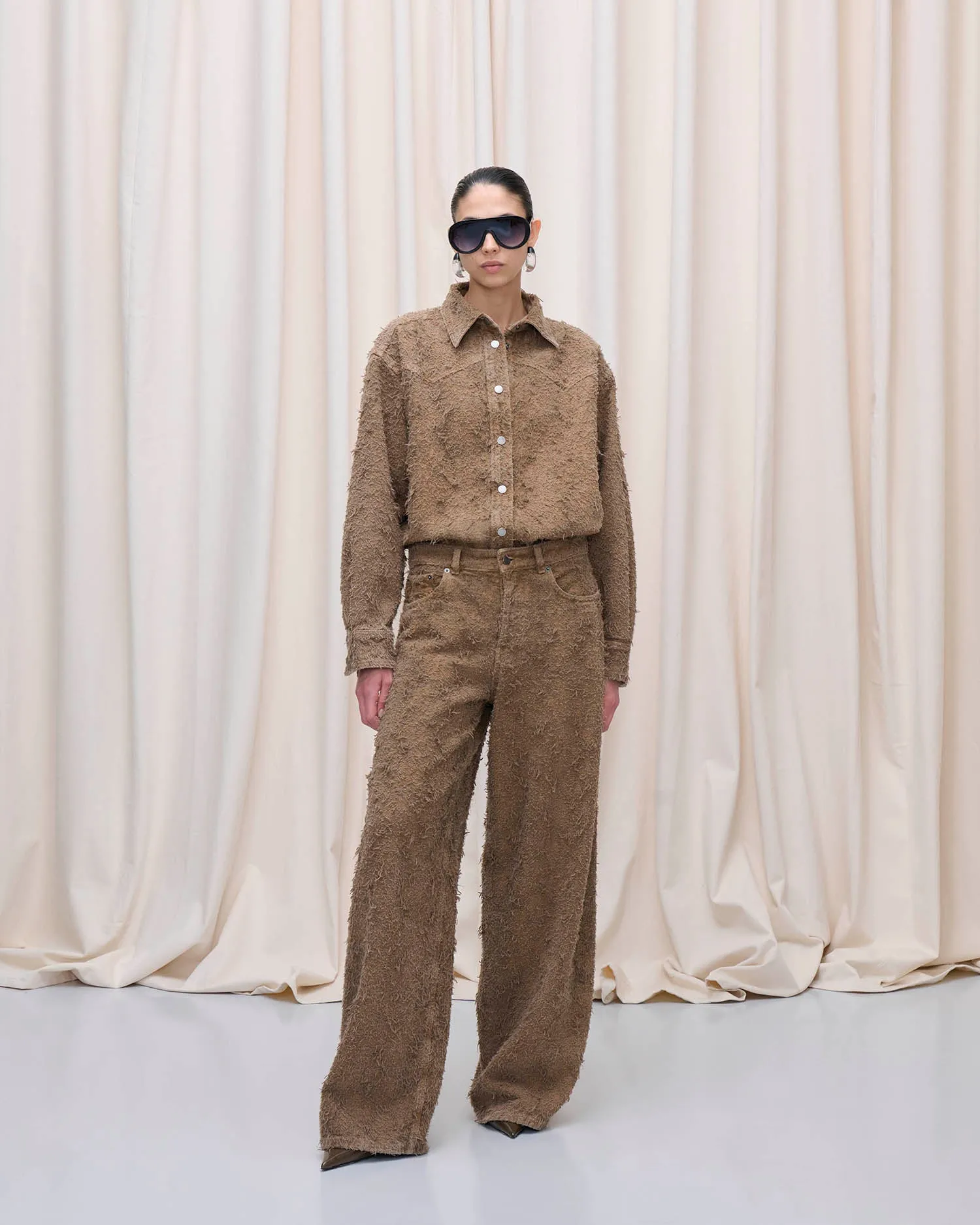 BELTY FUR SHIRT // CAMEL sold by Haikure product image thumbnail 5