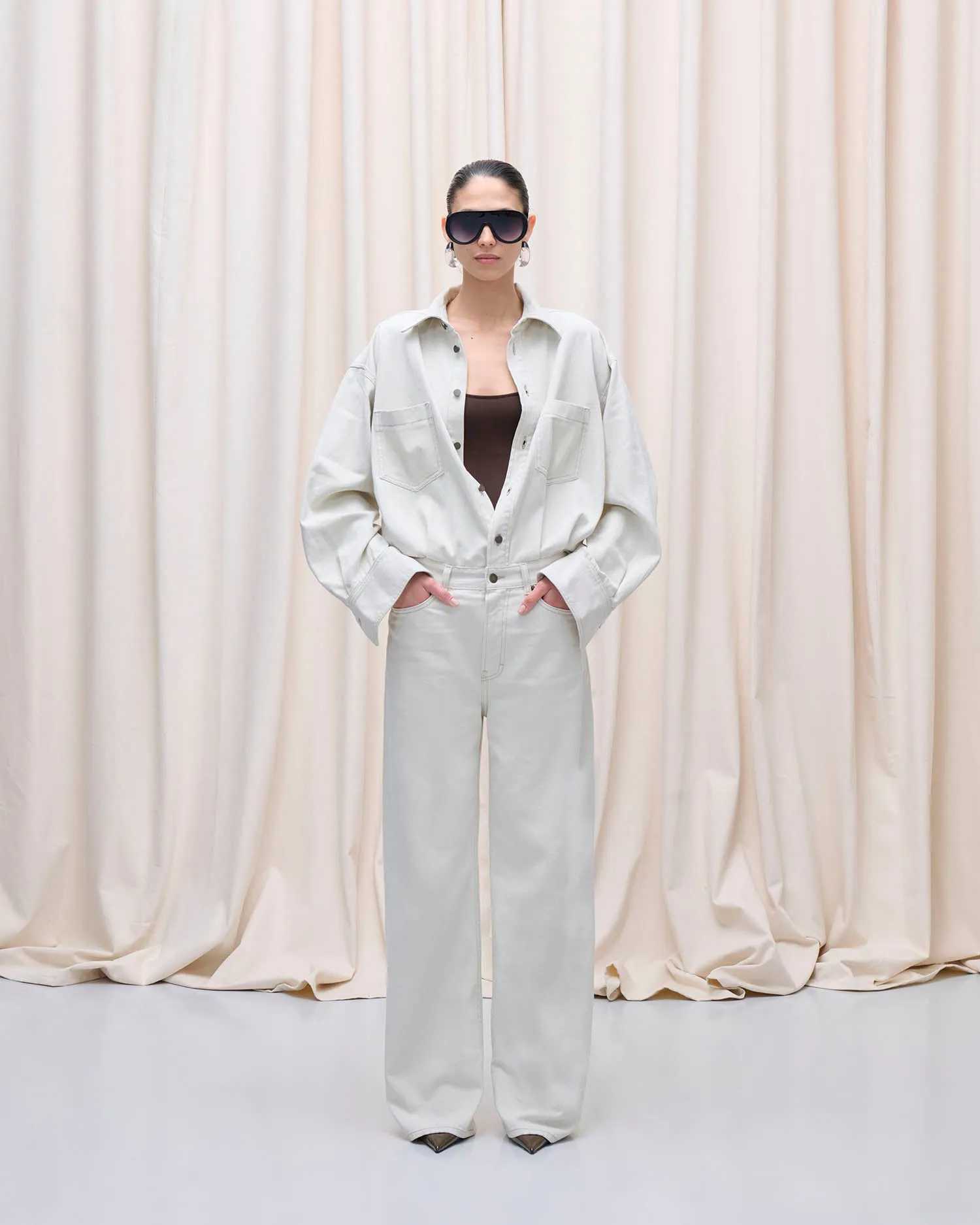 TILDA JUMPSUIT // ECRU WASH sold by Haikure