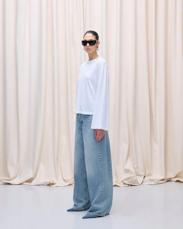 LIV T.SHIRT // OPTICAL WHITE made by Haikure