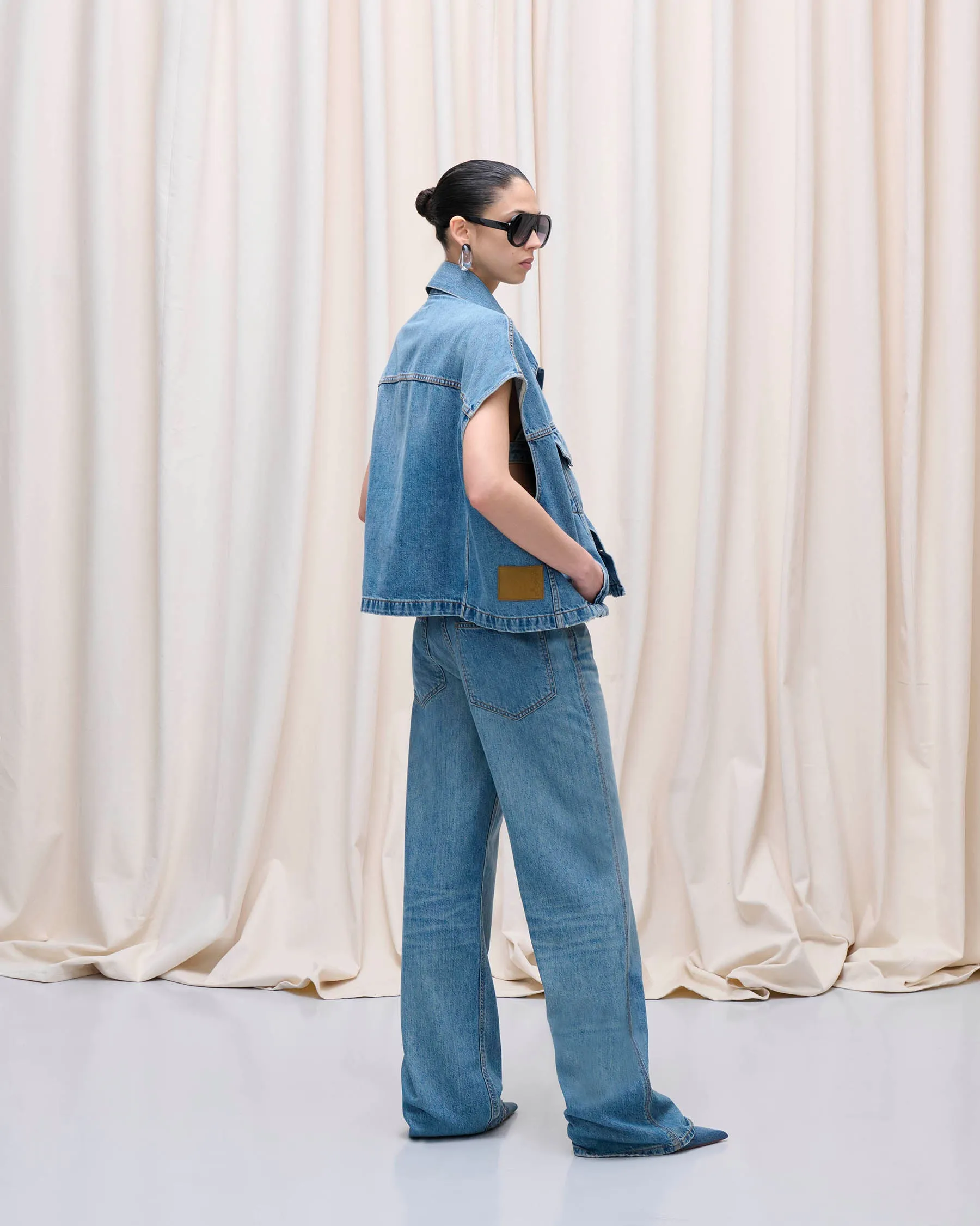 GAIL VEST // MEDITERRANEAN BLUE sold by Haikure product image thumbnail 5