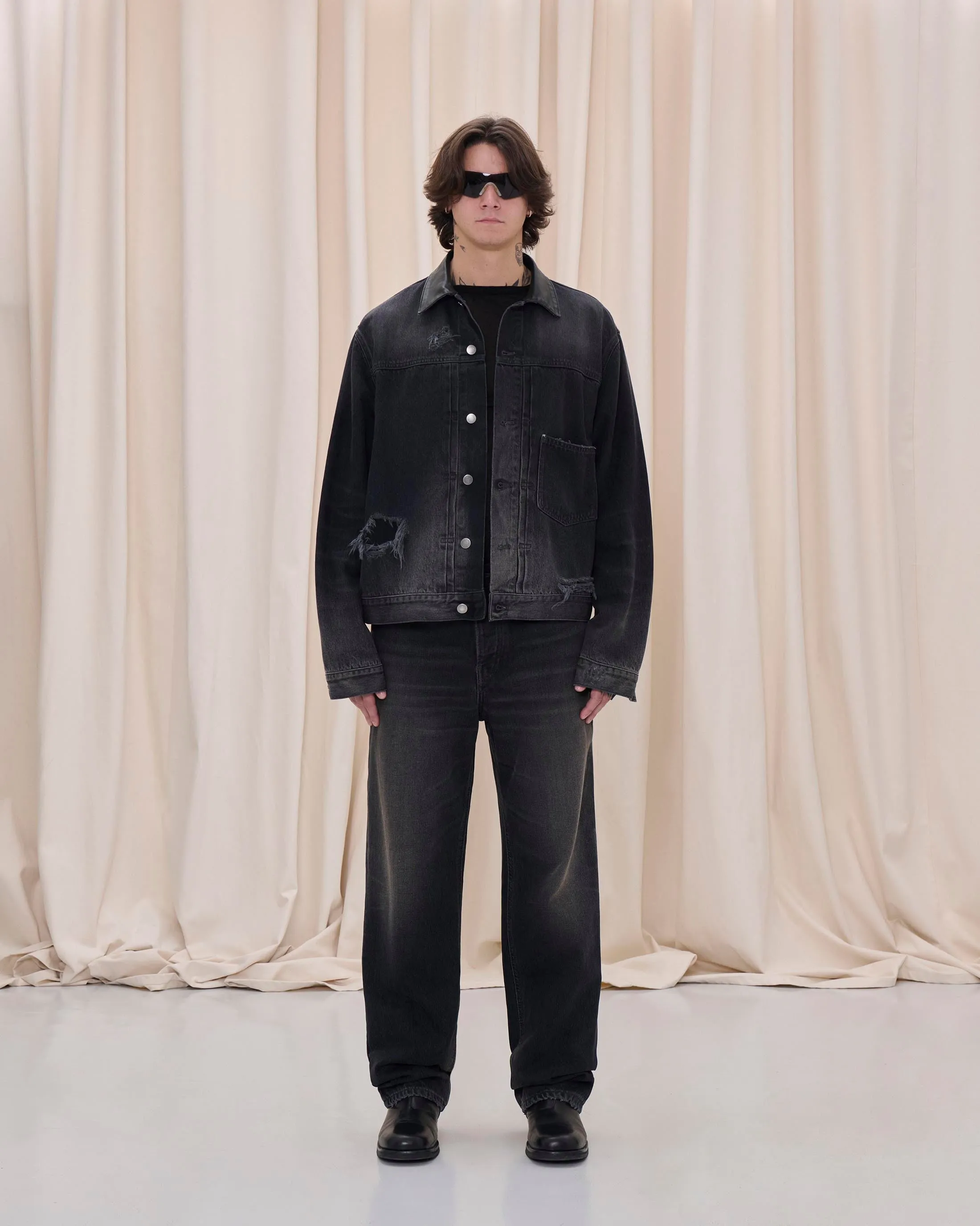 GORDON DENIM JACKET // PASADENA BLACK sold by Haikure product image thumbnail 2