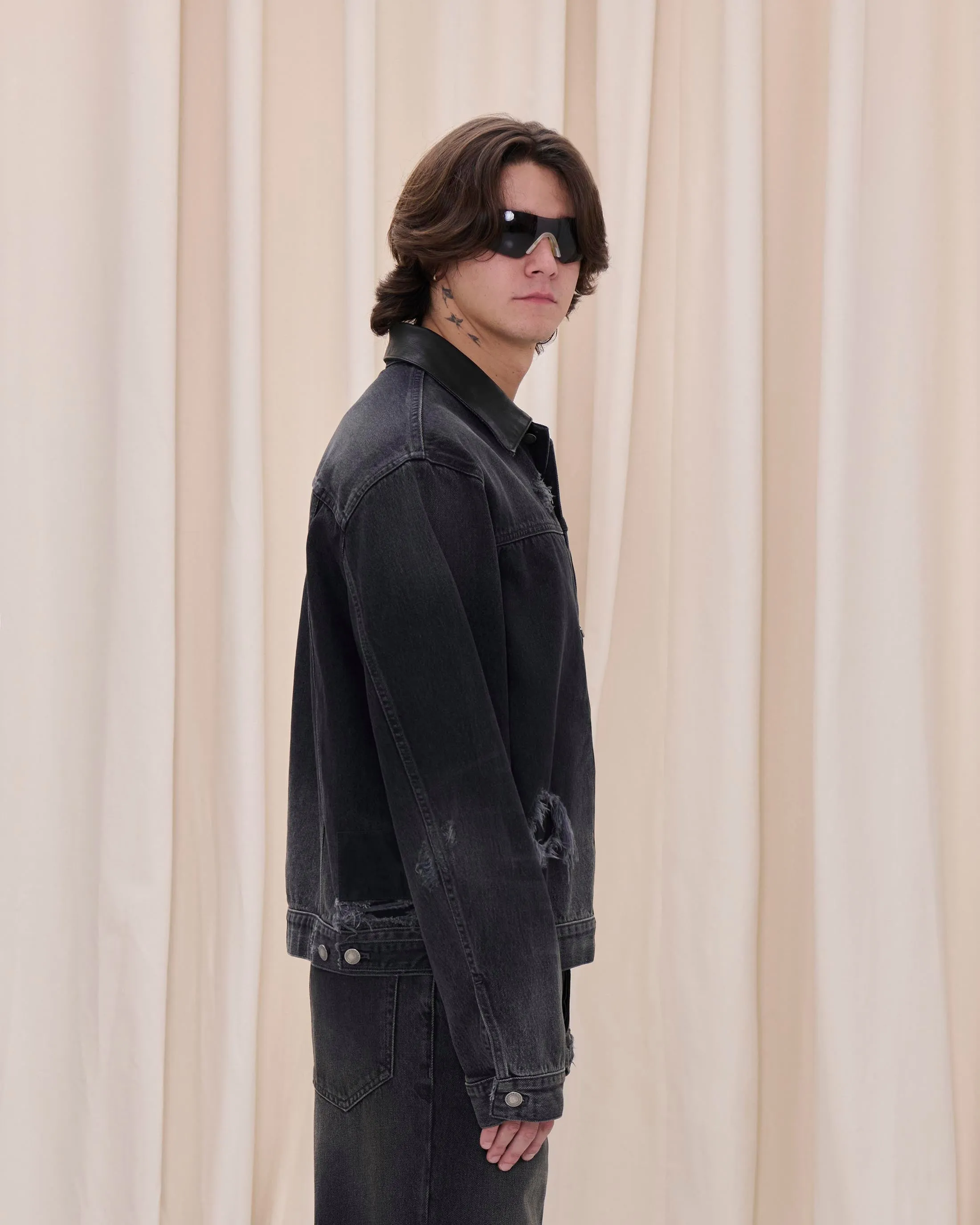 GORDON DENIM JACKET // PASADENA BLACK sold by Haikure product image thumbnail 4