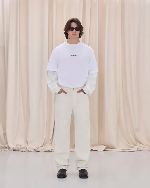 LOGAN DENIM // RESINATED SNOW sold by Haikure