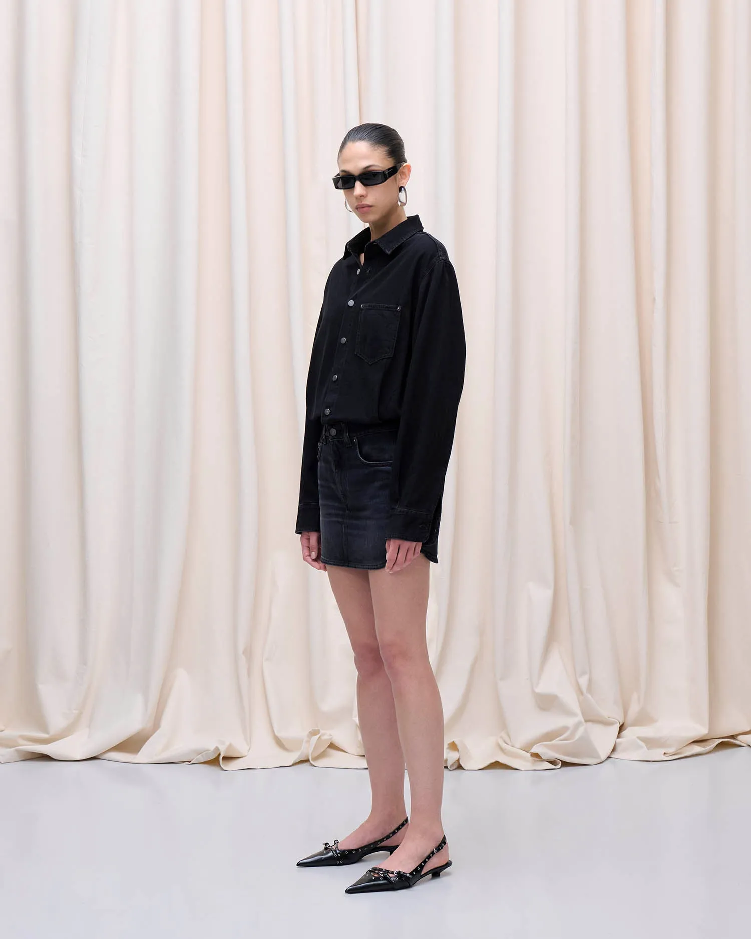 TAMU MINI DRESS // MID BLACK sold by Haikure product image thumbnail 3