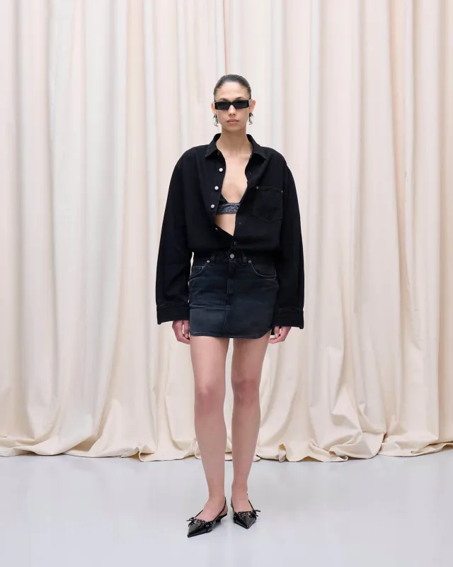 TAMU MINI DRESS // MID BLACK made by Haikure