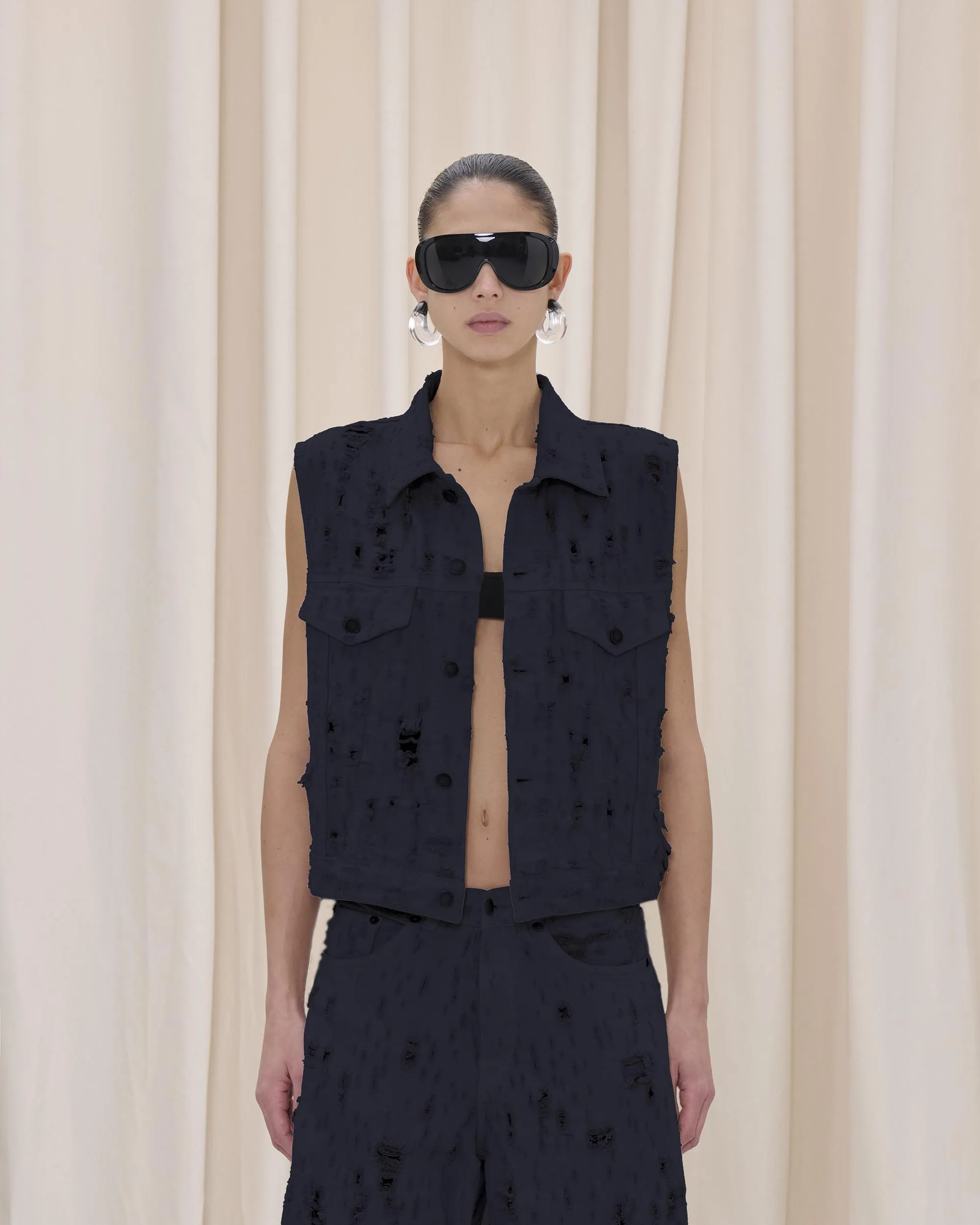 RYDER GILET BULL DESTROY // CARBON sold by Haikure product image thumbnail 2