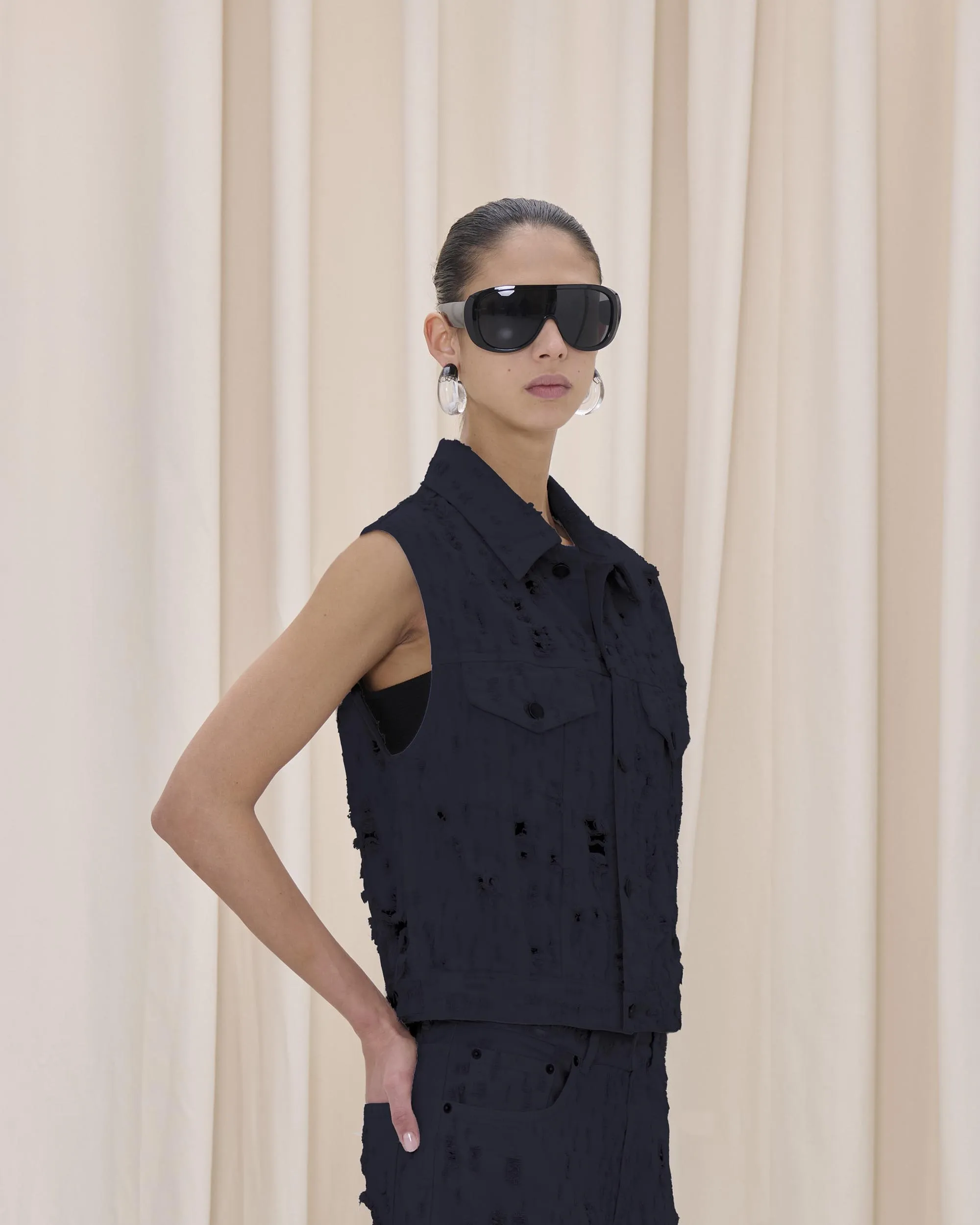 RYDER GILET BULL DESTROY // CARBON sold by Haikure product image thumbnail 4