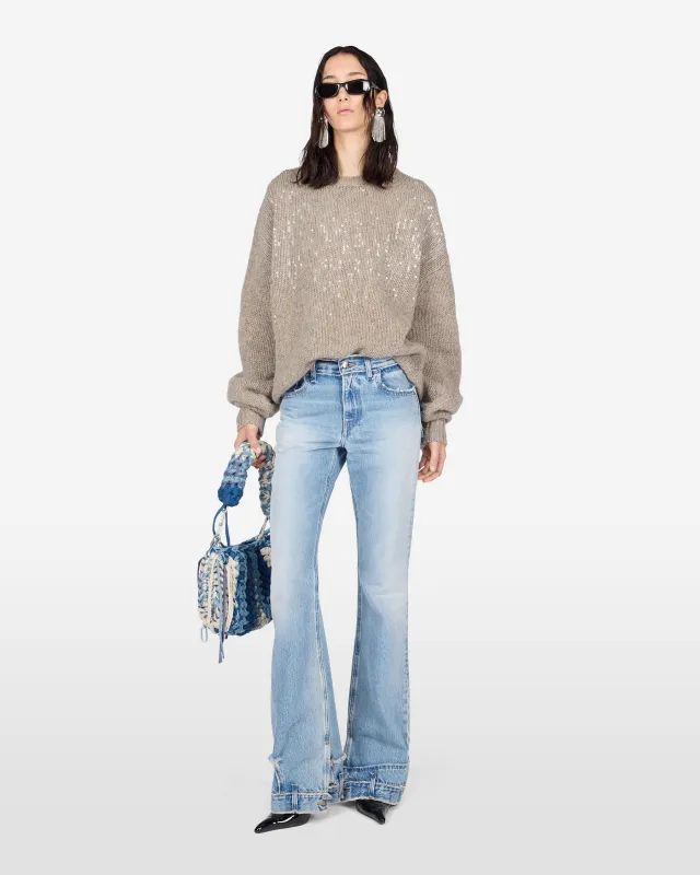 FLORA DENIM JEANS // BLUE POLLOCK made by Haikure
