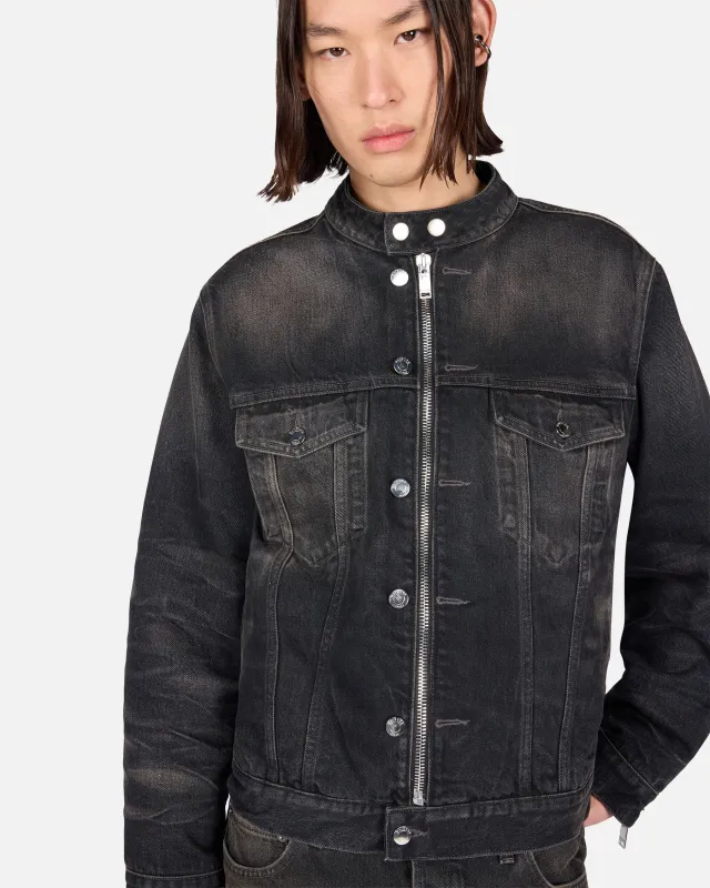 TROY DENIM JACKET // VINTAGE BLACK made by Haikure