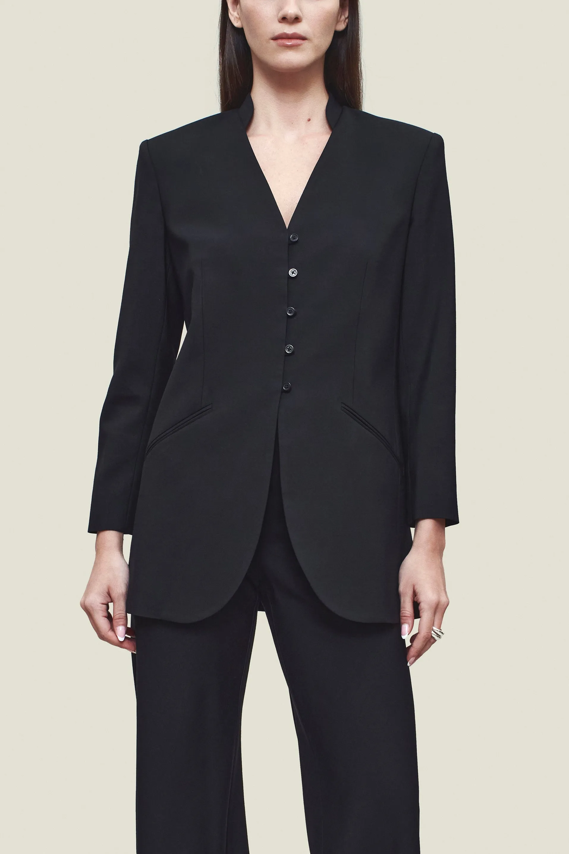 Ona Blazer in Viscose Wool sold by Kall Meyer