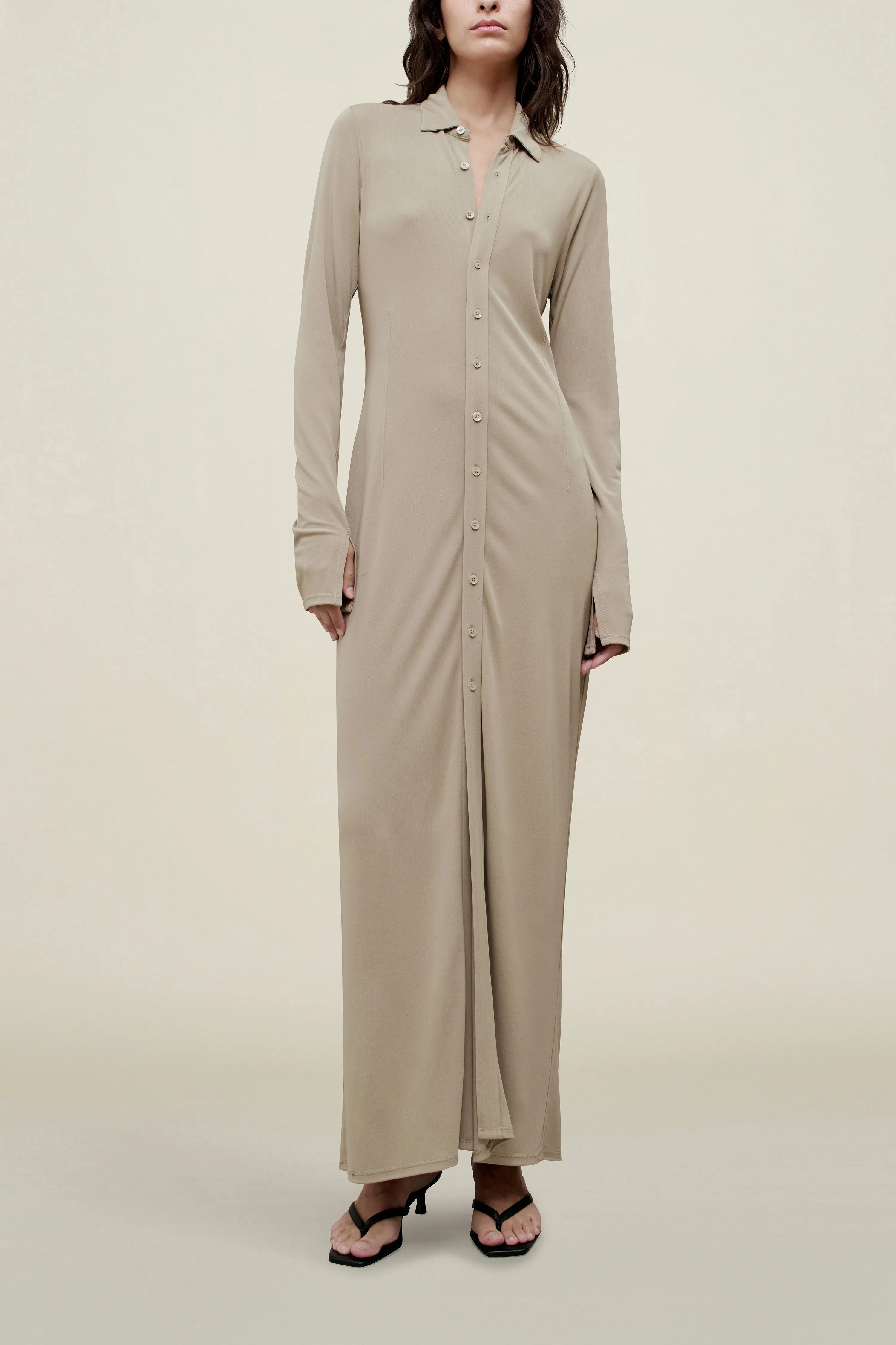 Leyla Shirtdress in Matte Jersey sold by Kall Meyer product image thumbnail 3