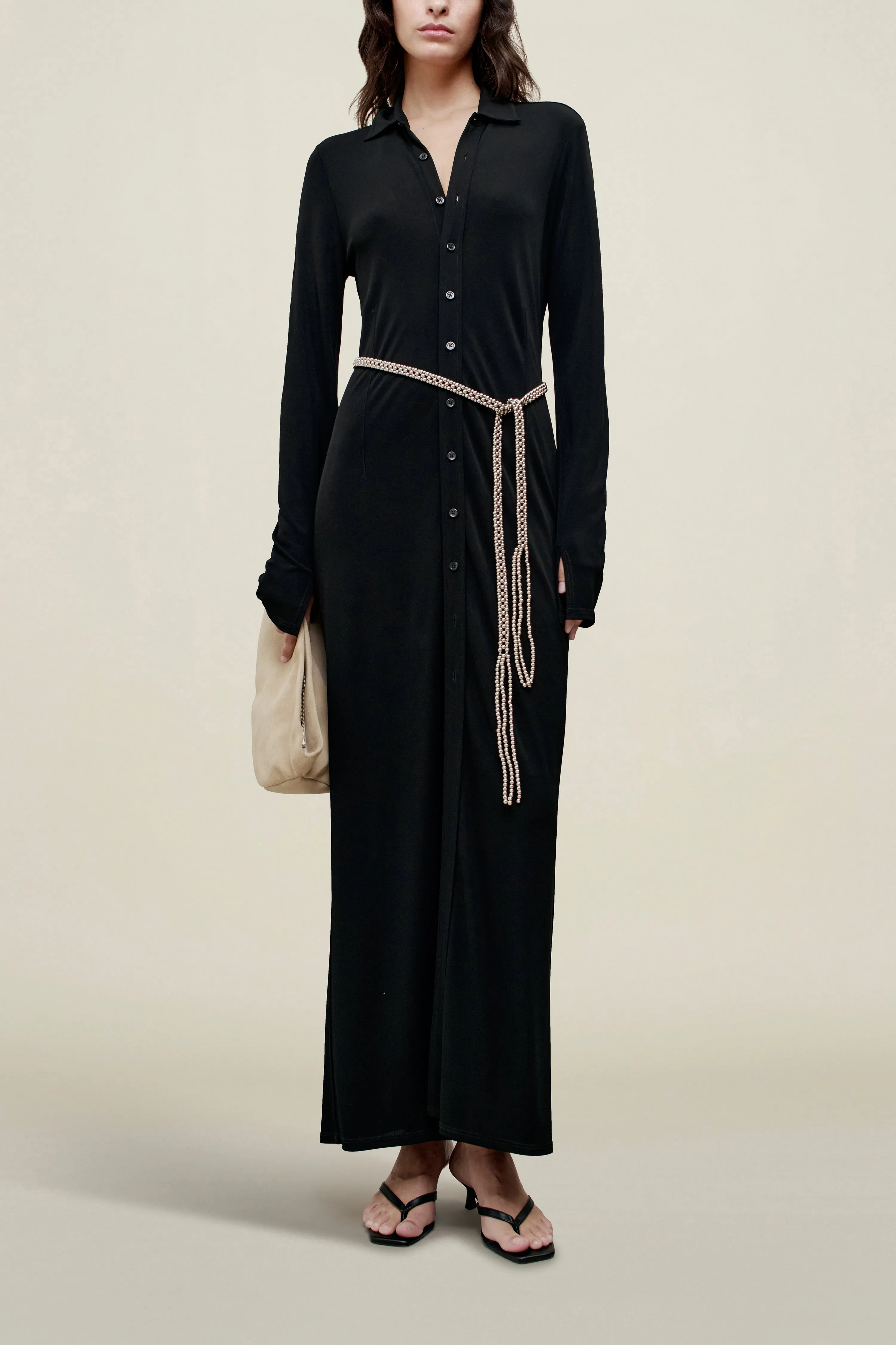 Leyla Shirtdress in Matte Jersey sold by Kall Meyer