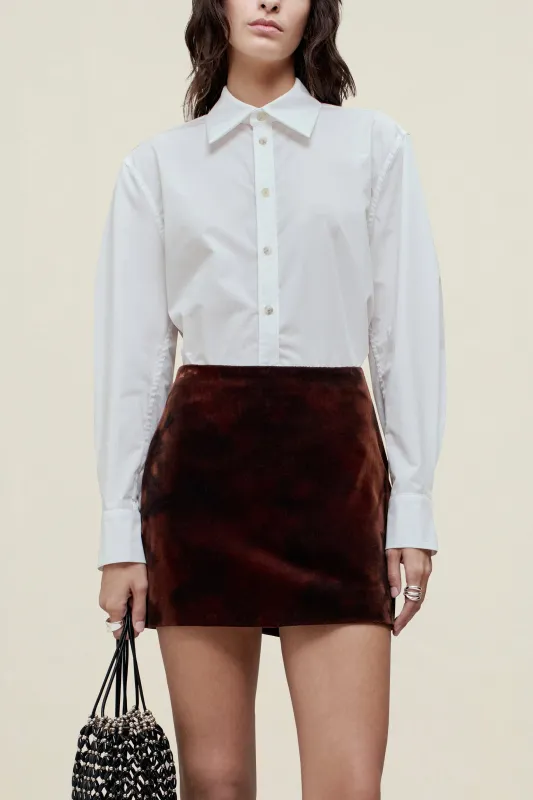 Tegan Button Down in Cotton Poplin sold by Kall Meyer