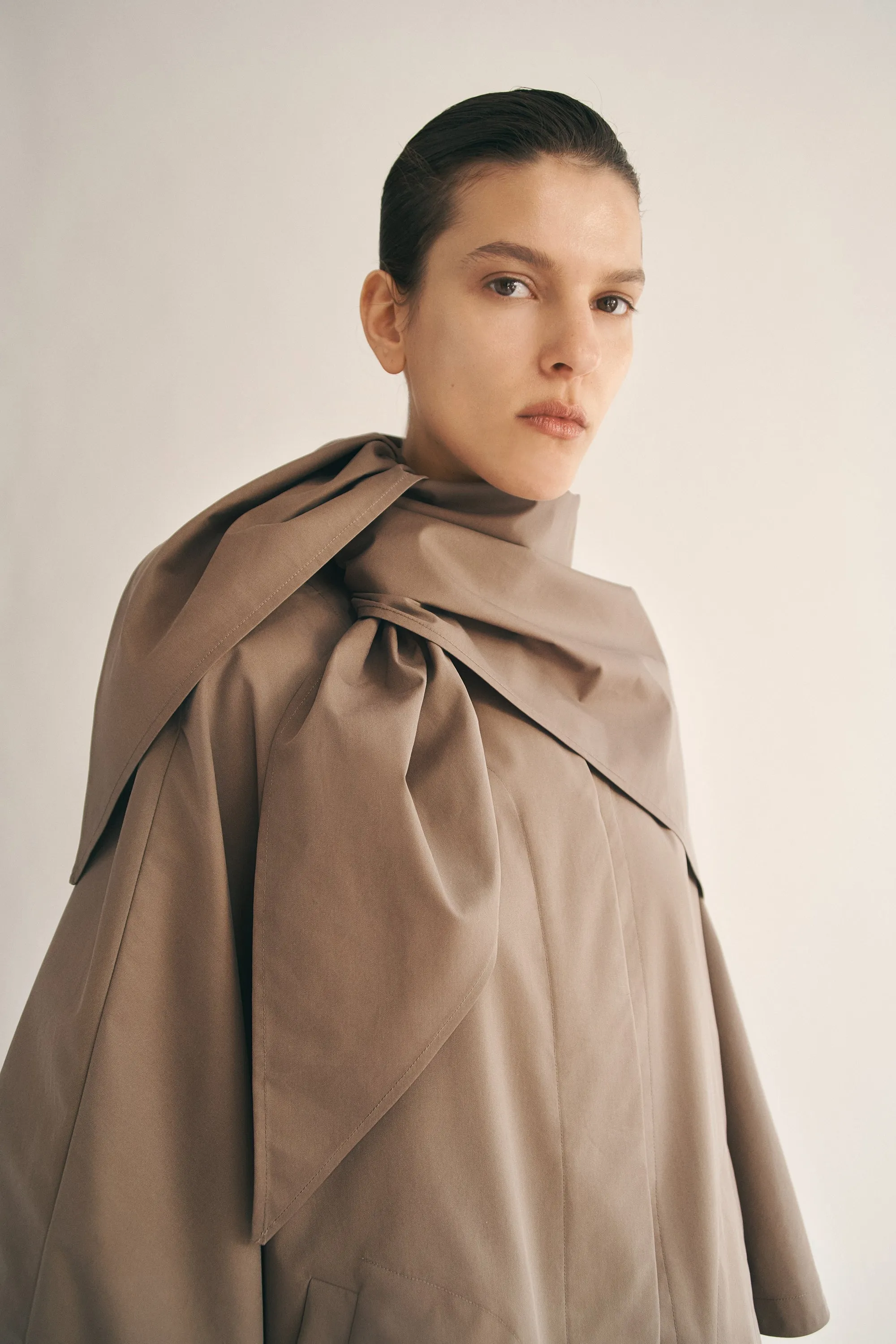 Navi Scarf Cape in Compact Cotton sold by Kall Meyer product image thumbnail 2