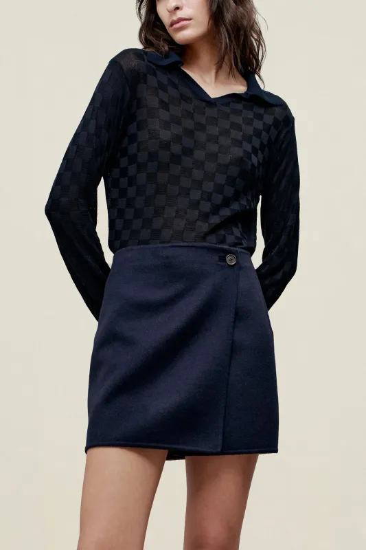 Caleb Polo in Slinky Gingham made by Kall Meyer