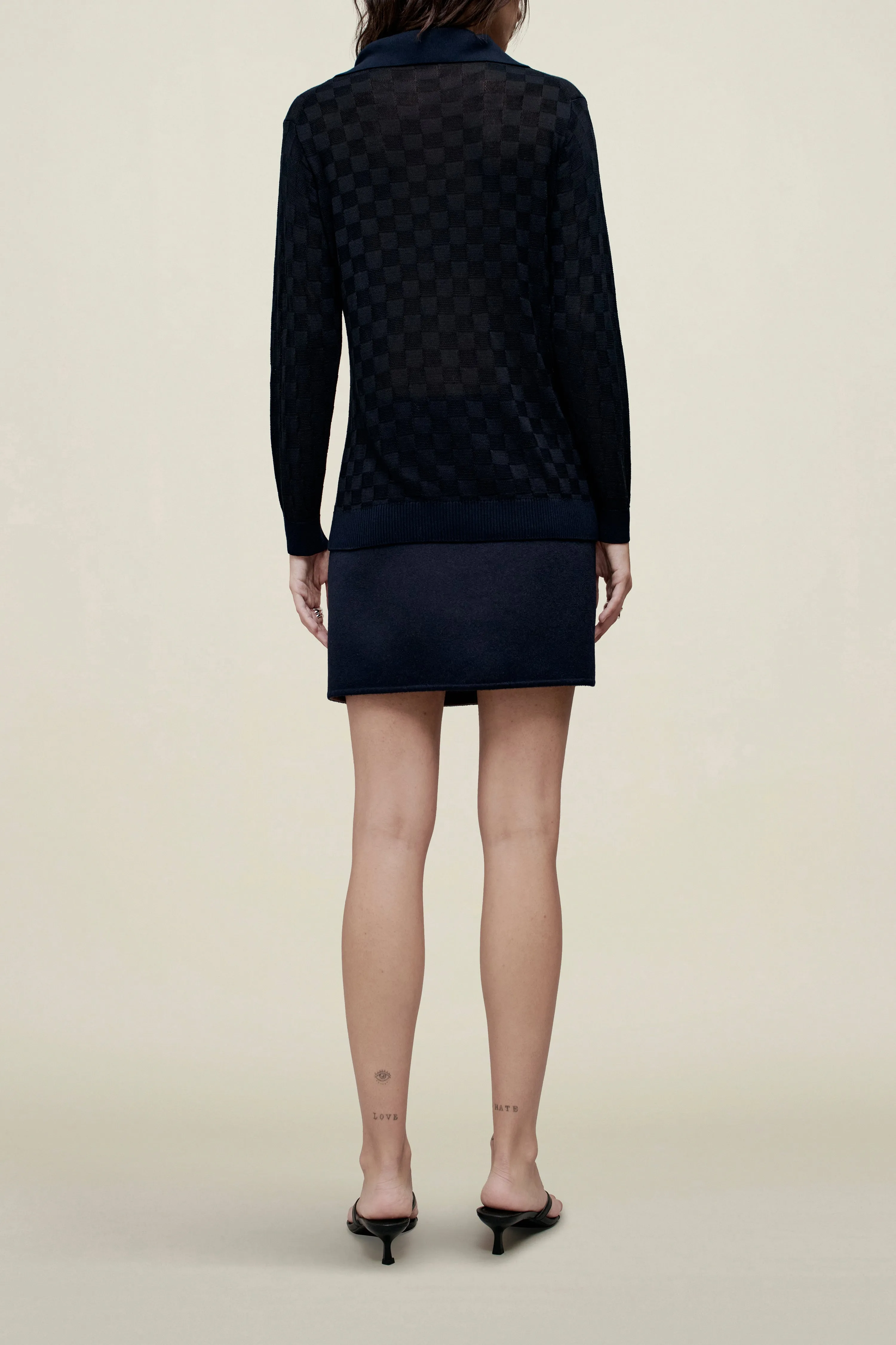 Caleb Polo in Slinky Gingham sold by Kall Meyer product image thumbnail 4