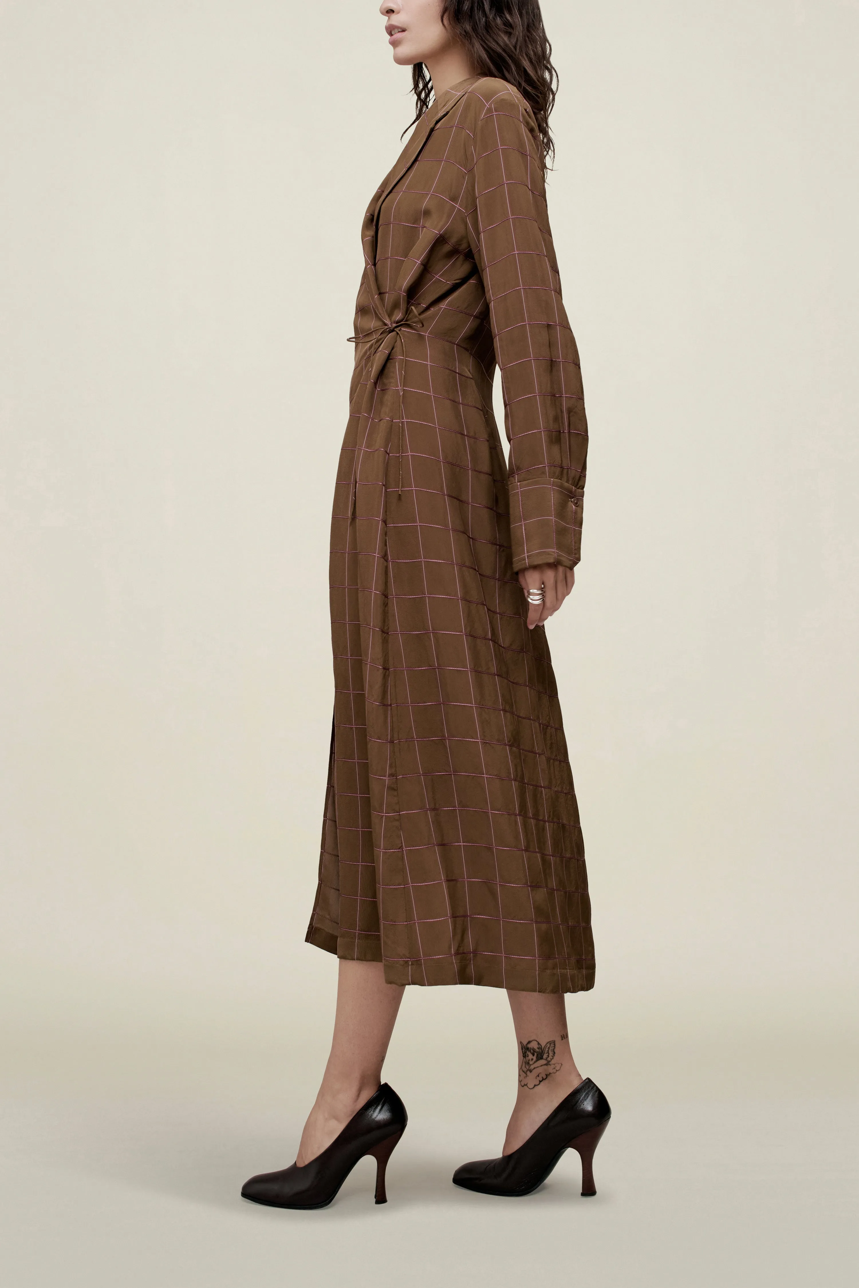 Sylvan Wrap Dress in Viscose Ribbon sold by Kall Meyer product image thumbnail 4