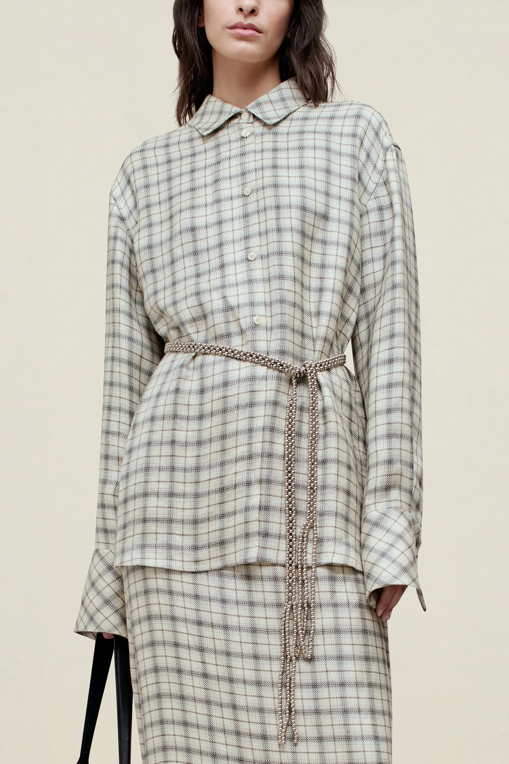 Mollie Button Down in Linen Viscose sold by Kall Meyer