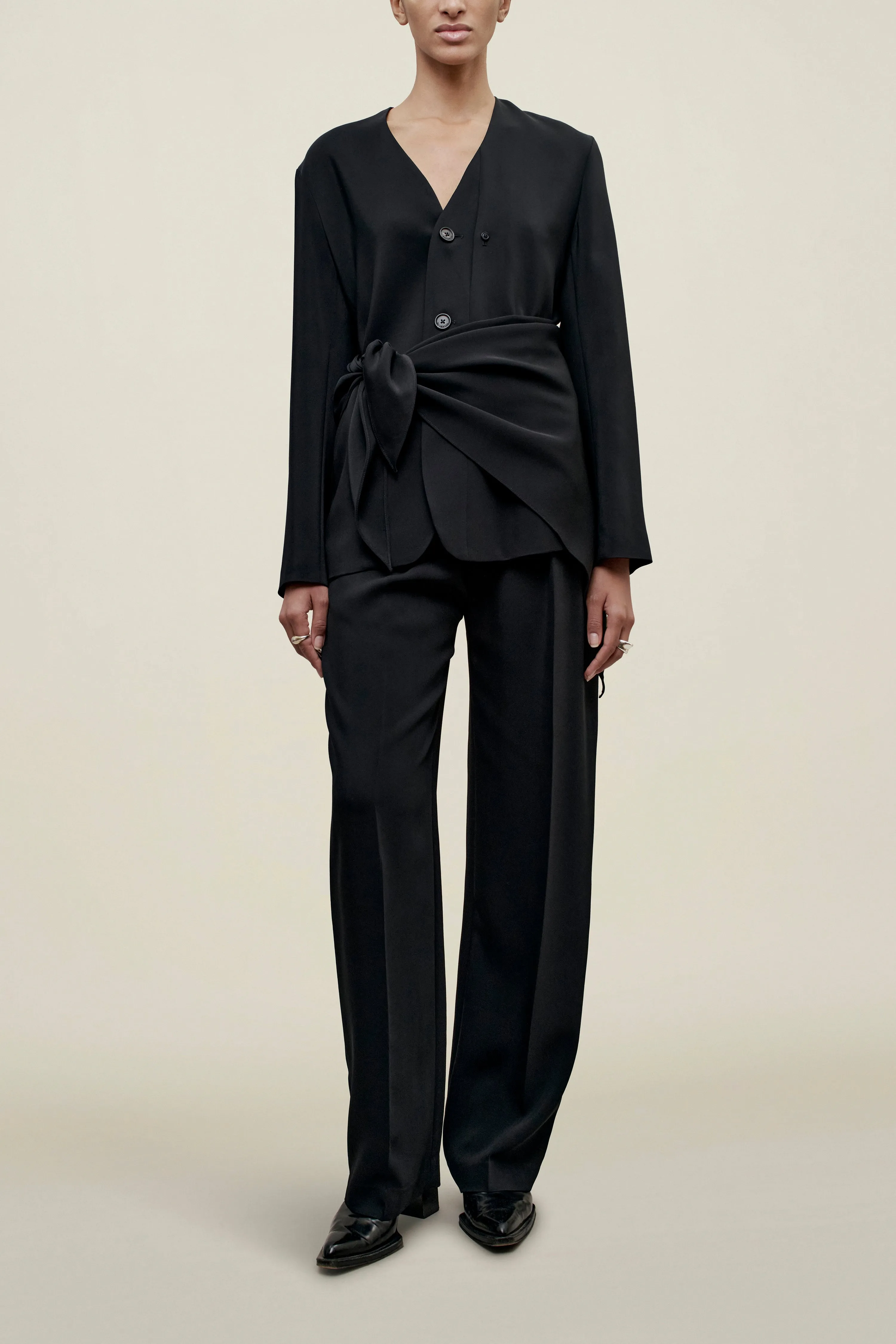 Jamie Scarf Blazer in Viscose Cady sold by Kall Meyer product image thumbnail 4