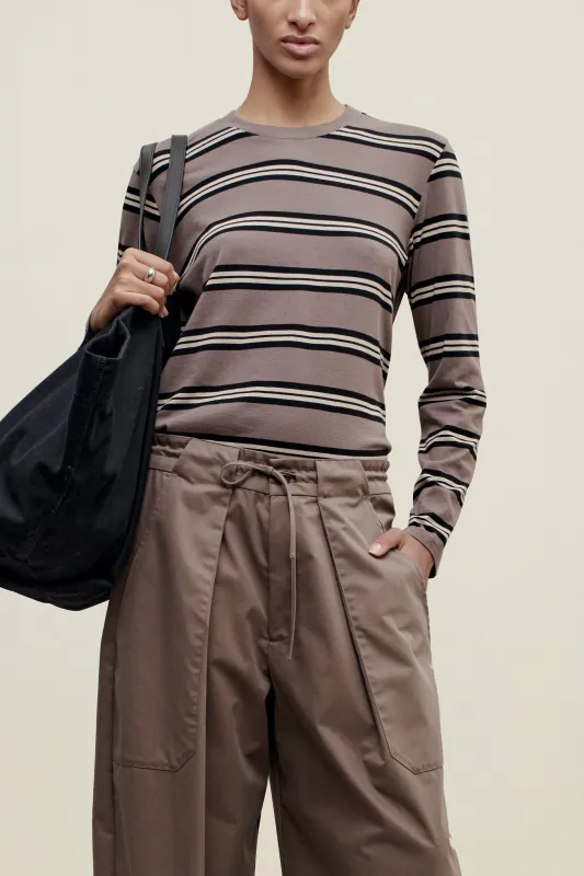 Wynn Long Sleeve in Shroom Multi Stripe made by Kall Meyer