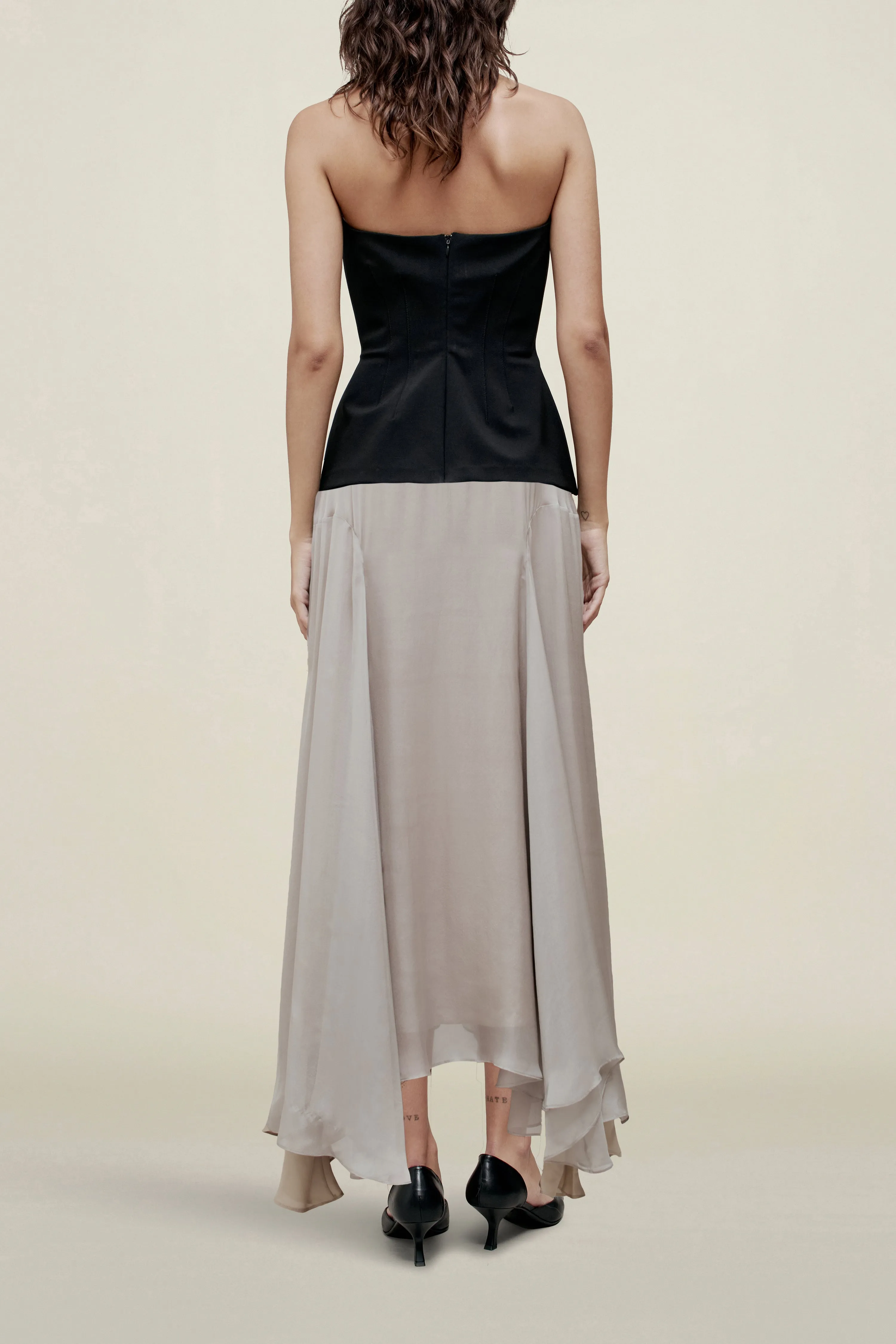 Alyse Gusset Skirt in Trapped Silk sold by Kall Meyer product image thumbnail 3