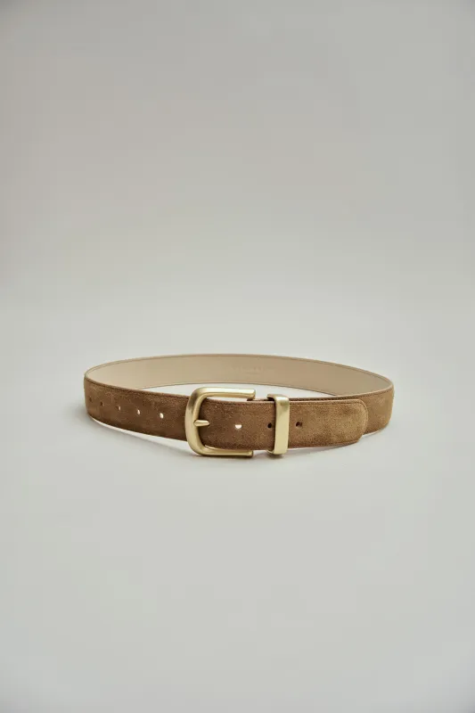 Johnson Belt in Calf Suede sold by Kall Meyer