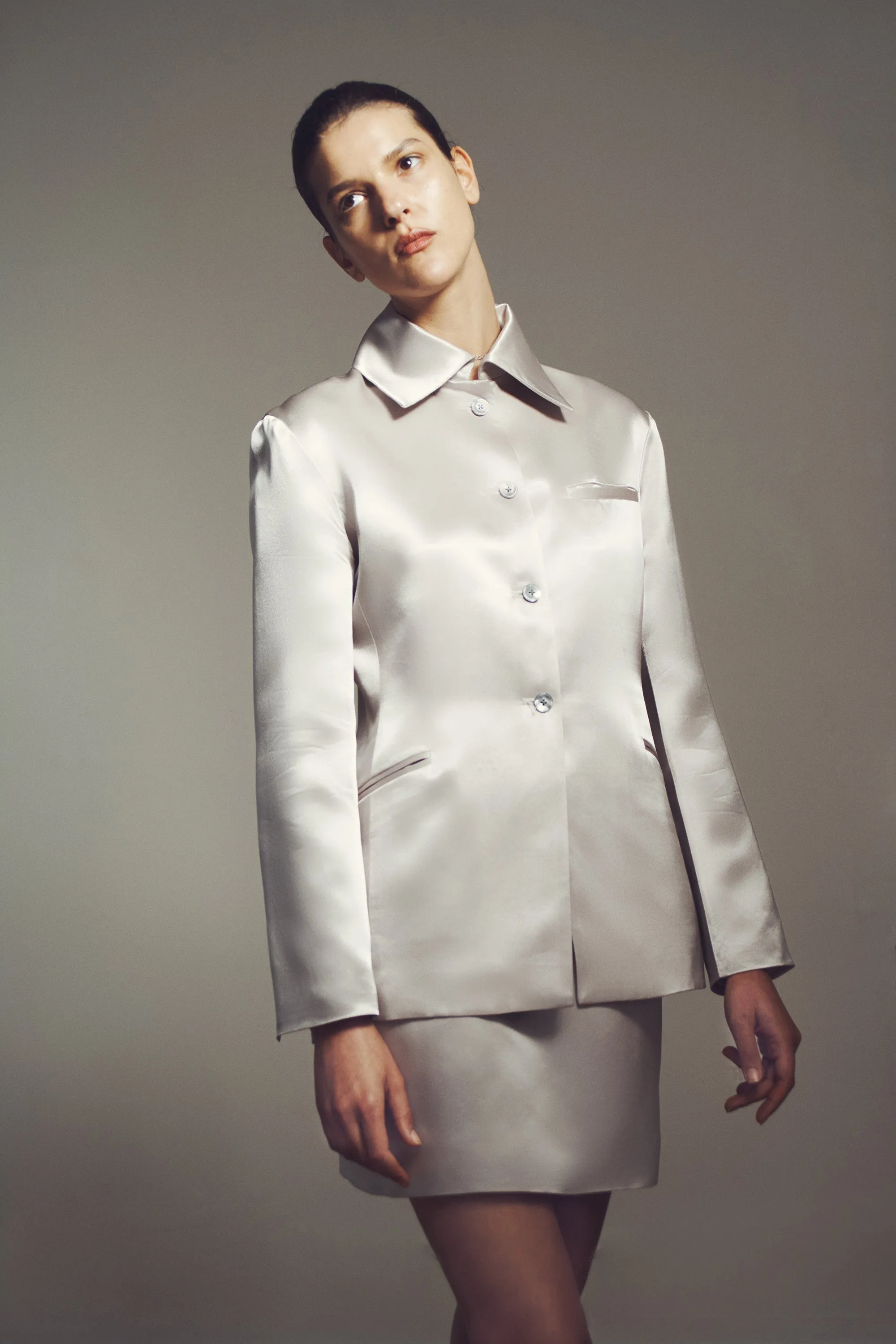 Luca Blazer in Liquid Twill sold by Kall Meyer product image thumbnail 2