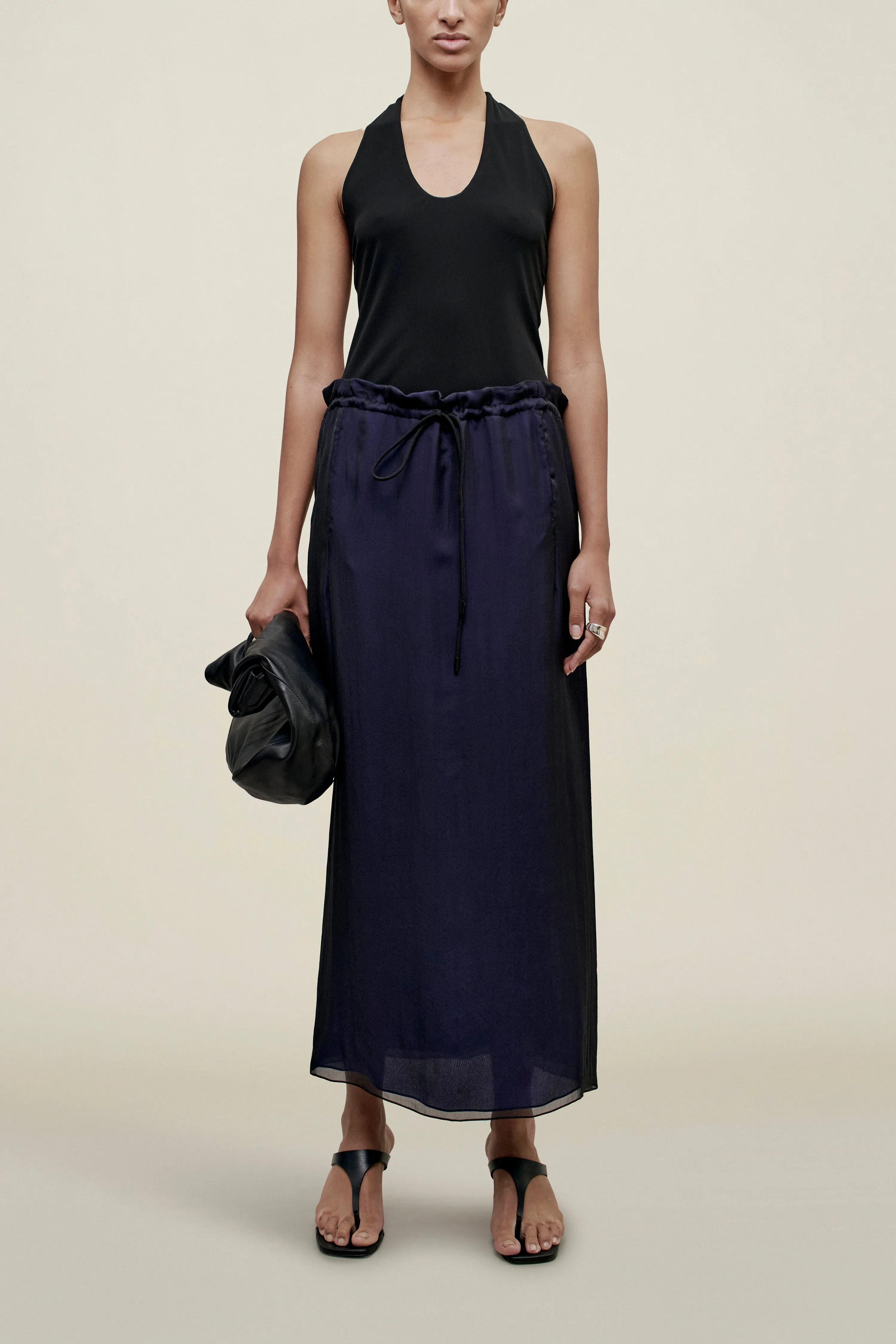 Regina Drawstring Skirt in Trapped Silk sold by Kall Meyer product image thumbnail 2