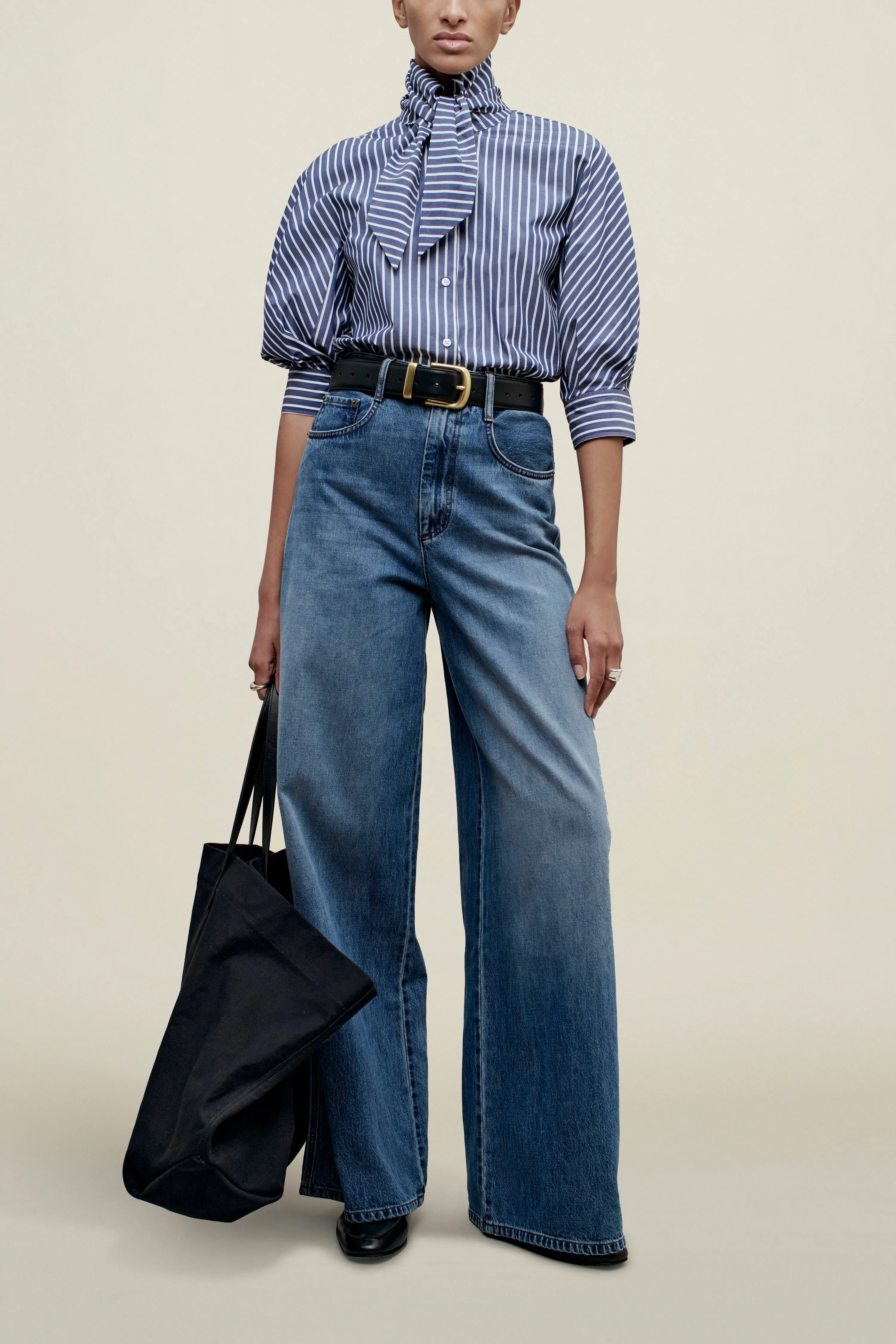 Lilette 3/4 Sleeve Button Down in Cotton sold by Kall Meyer product image thumbnail 3