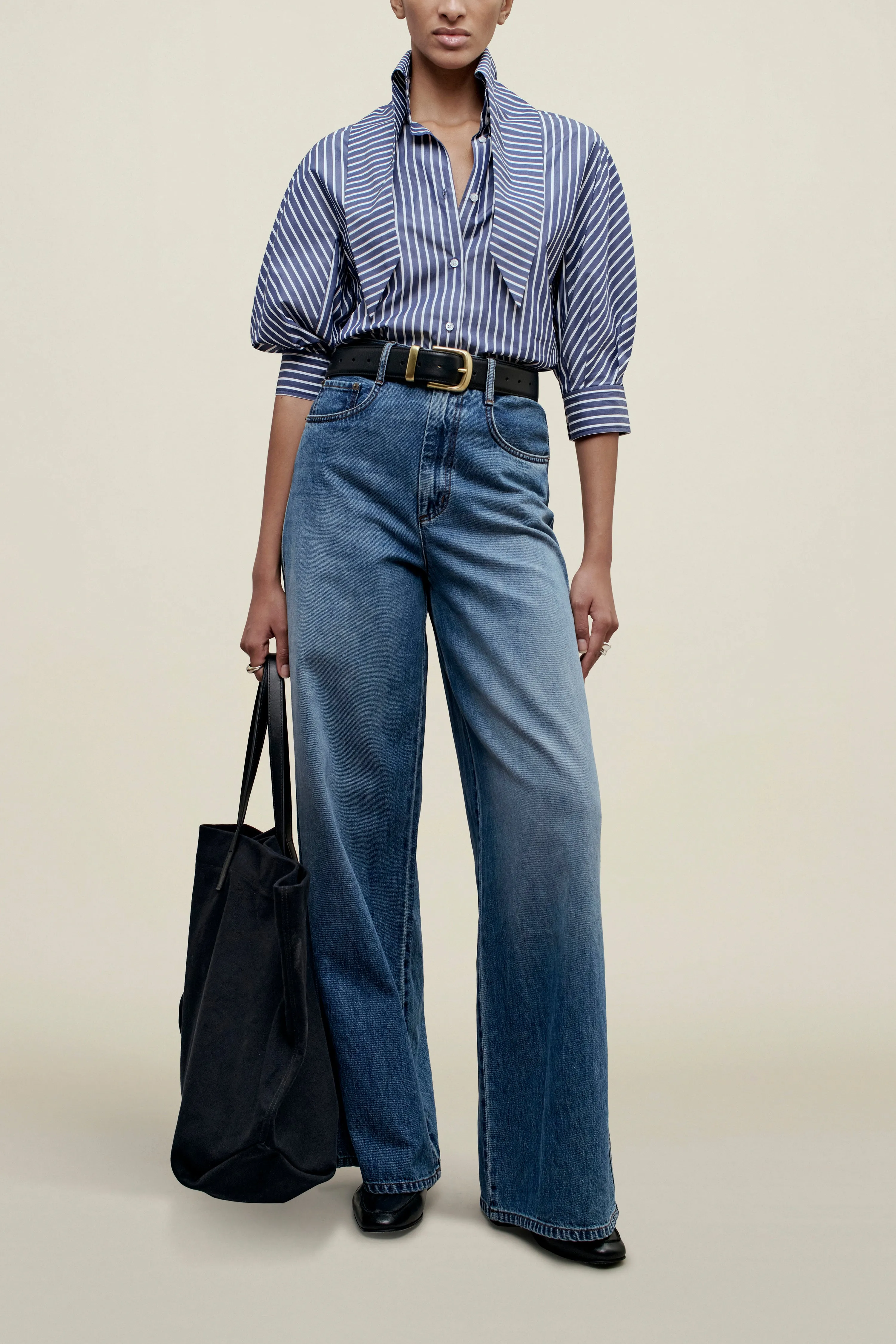 Lilette 3/4 Sleeve Button Down in Cotton sold by Kall Meyer product image thumbnail 4