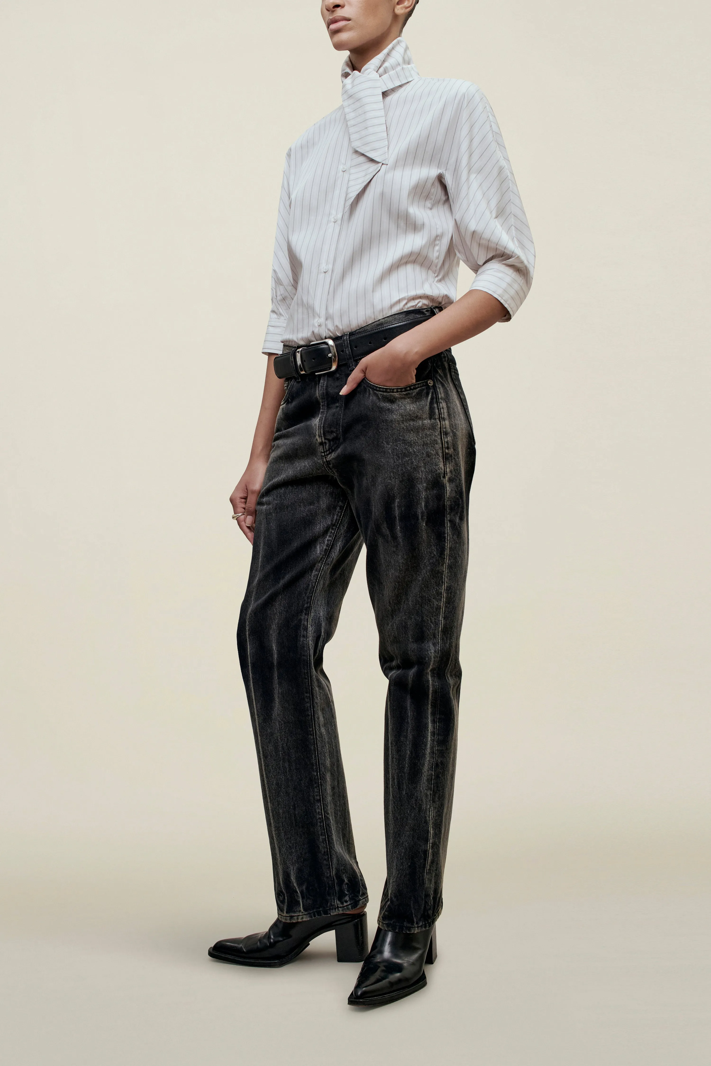 Lilette 3/4 Sleeve Button Down in Cotton sold by Kall Meyer product image thumbnail 4