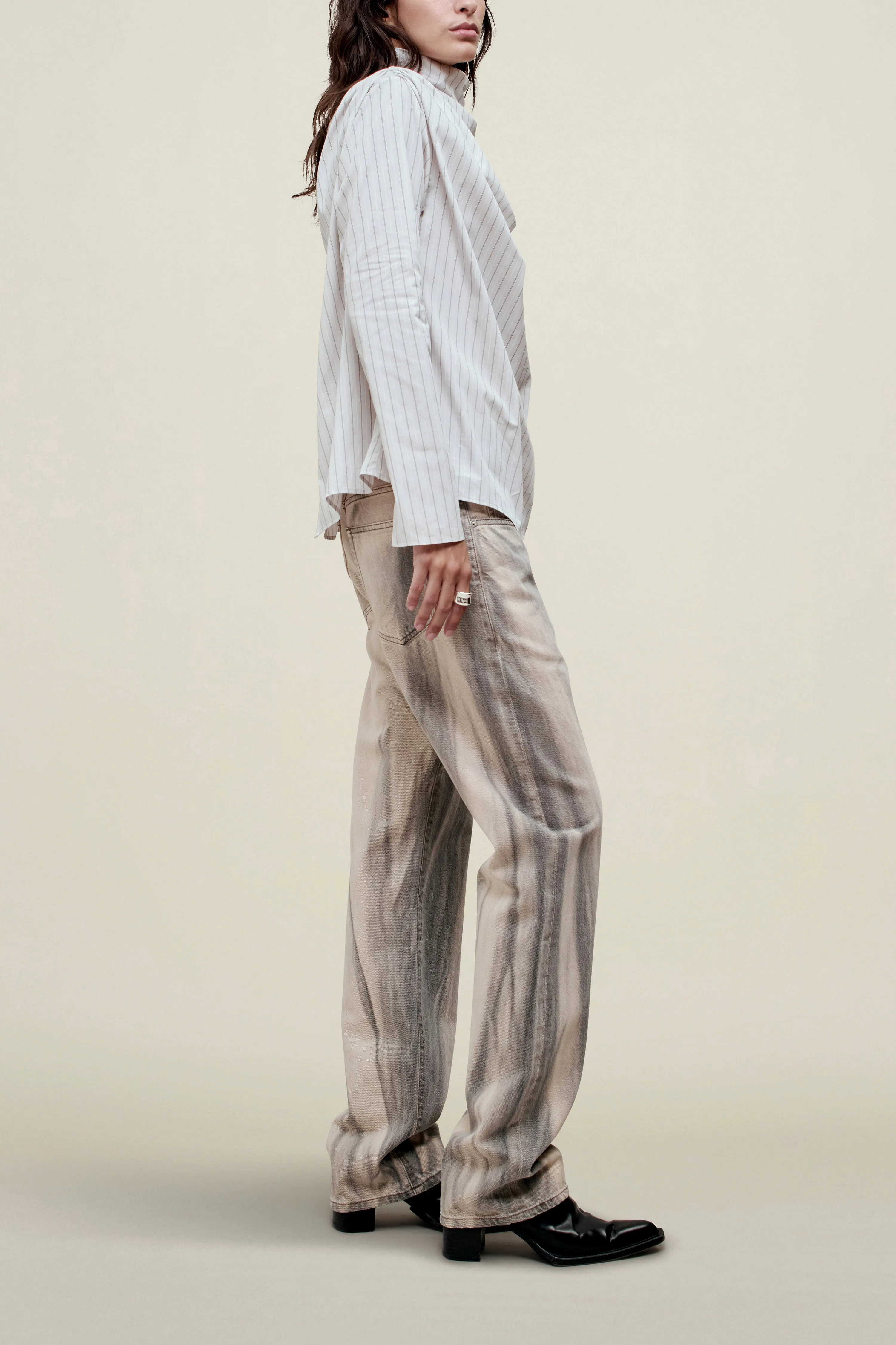 Penelope Draped Blouse in Cotton Poplin sold by Kall Meyer product image thumbnail 3