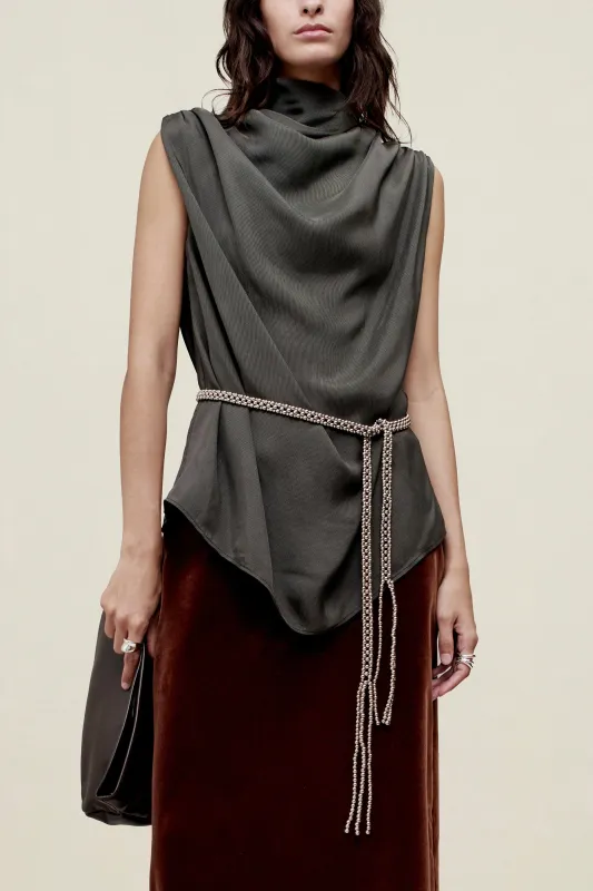 Penny Draped Top in Fluid Viscose sold by Kall Meyer