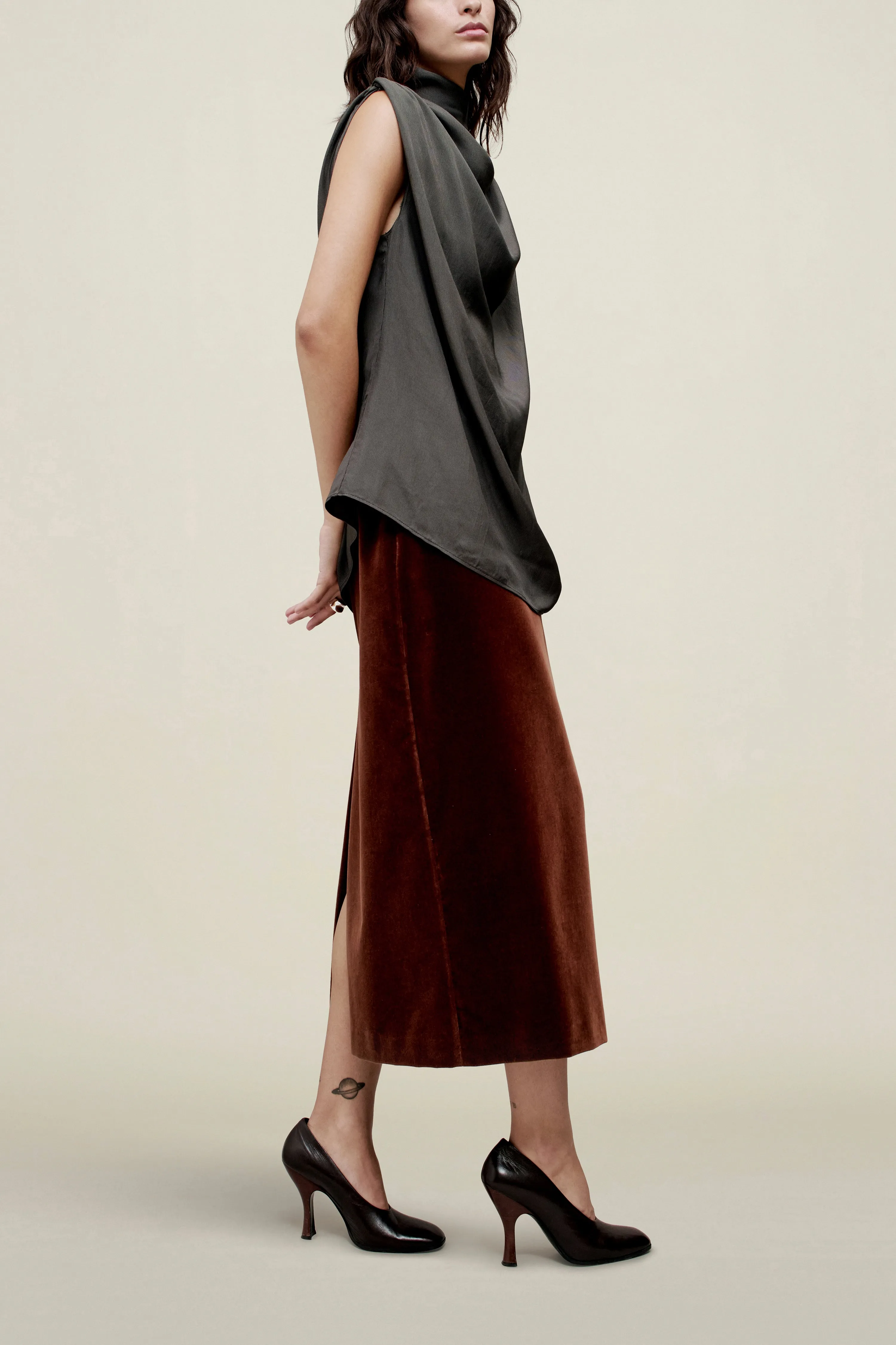 Penny Draped Top in Fluid Viscose sold by Kall Meyer product image thumbnail 4