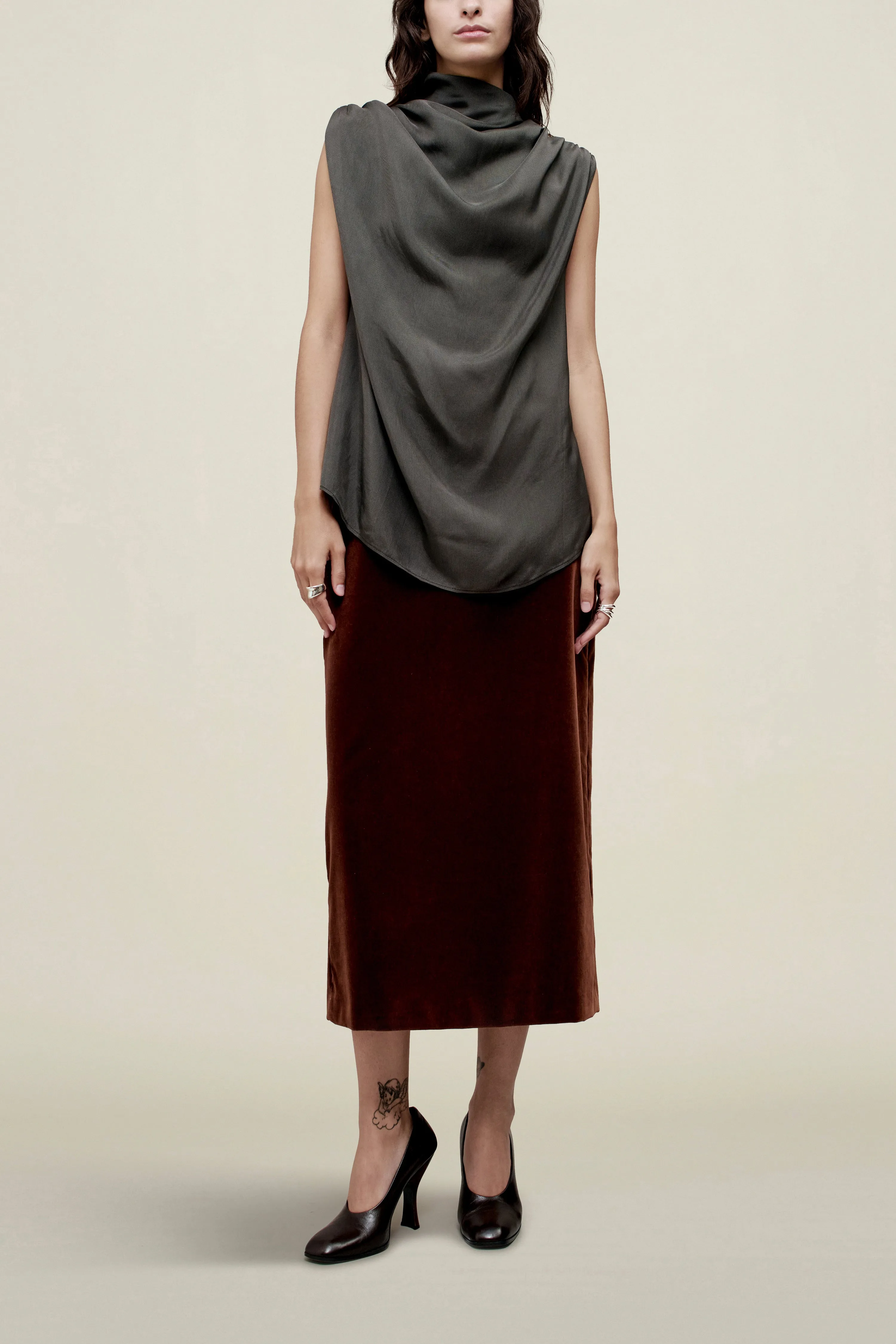 Penny Draped Top in Fluid Viscose sold by Kall Meyer product image thumbnail 3