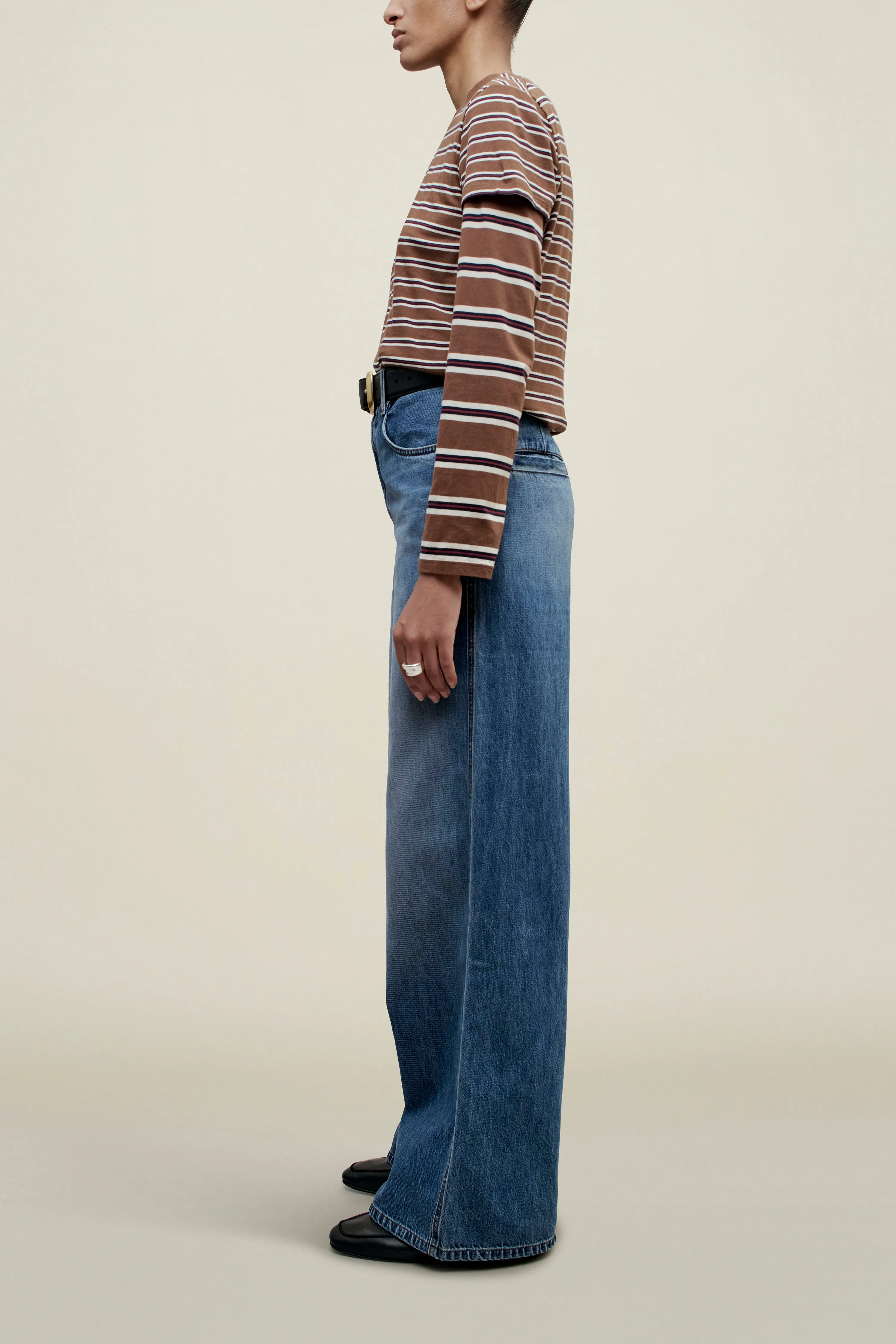 Kenzie T-Shirt in Rust Multi Stripe sold by Kall Meyer product image thumbnail 2