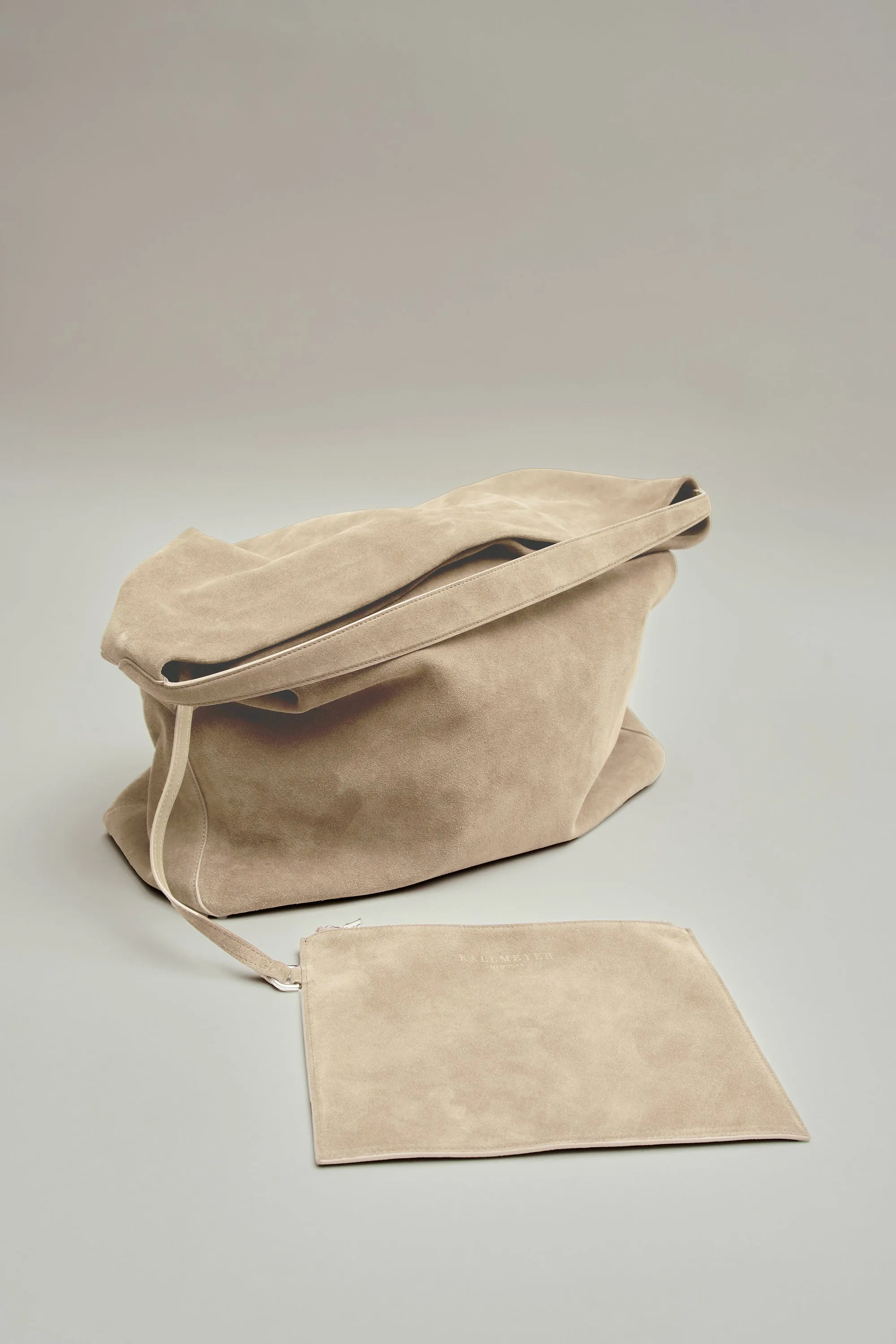 Toulon Slouch Bag in Calf Suede sold by Kall Meyer product image thumbnail 4