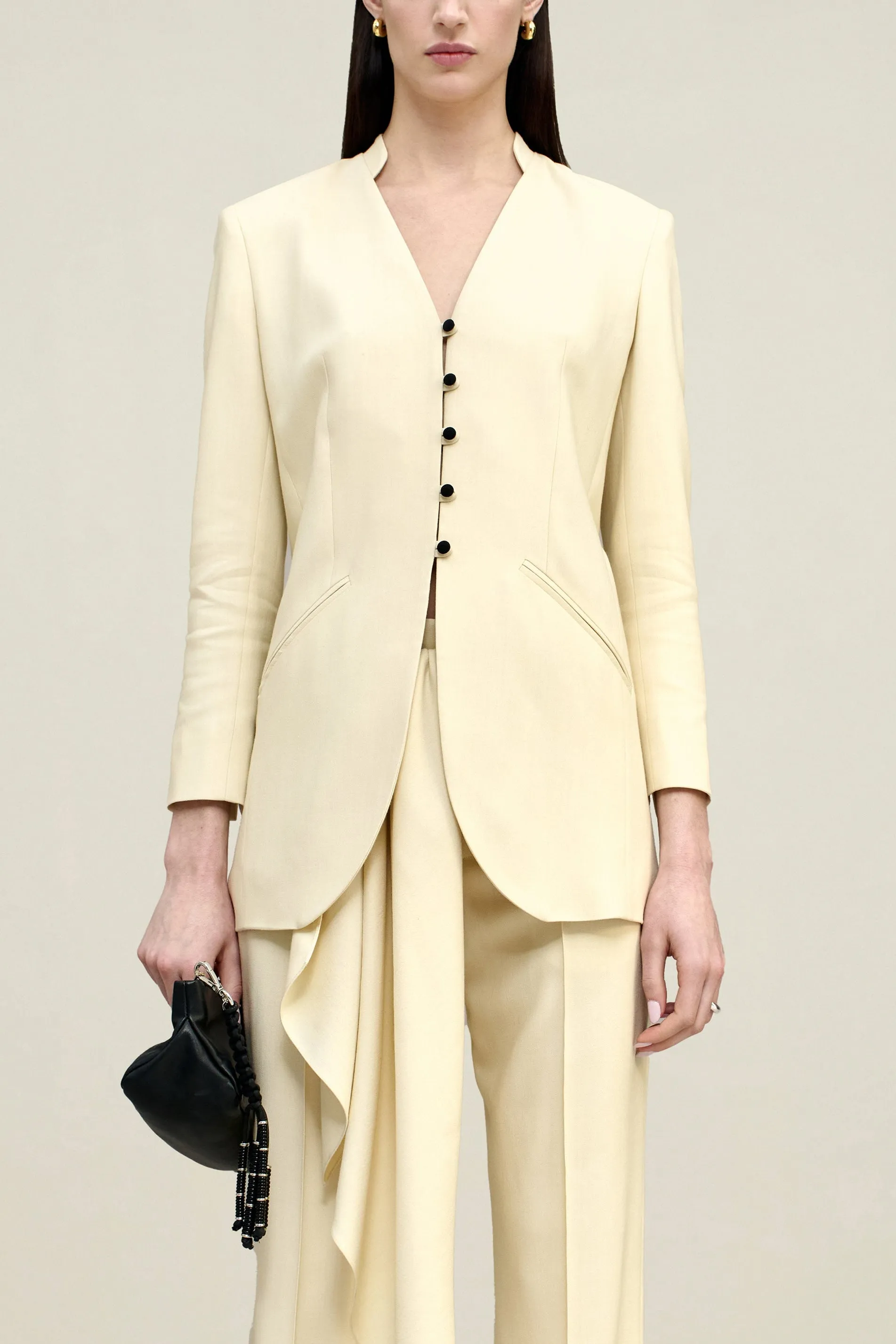 Ona Blazer in Virgin Wool Blend sold by Kall Meyer