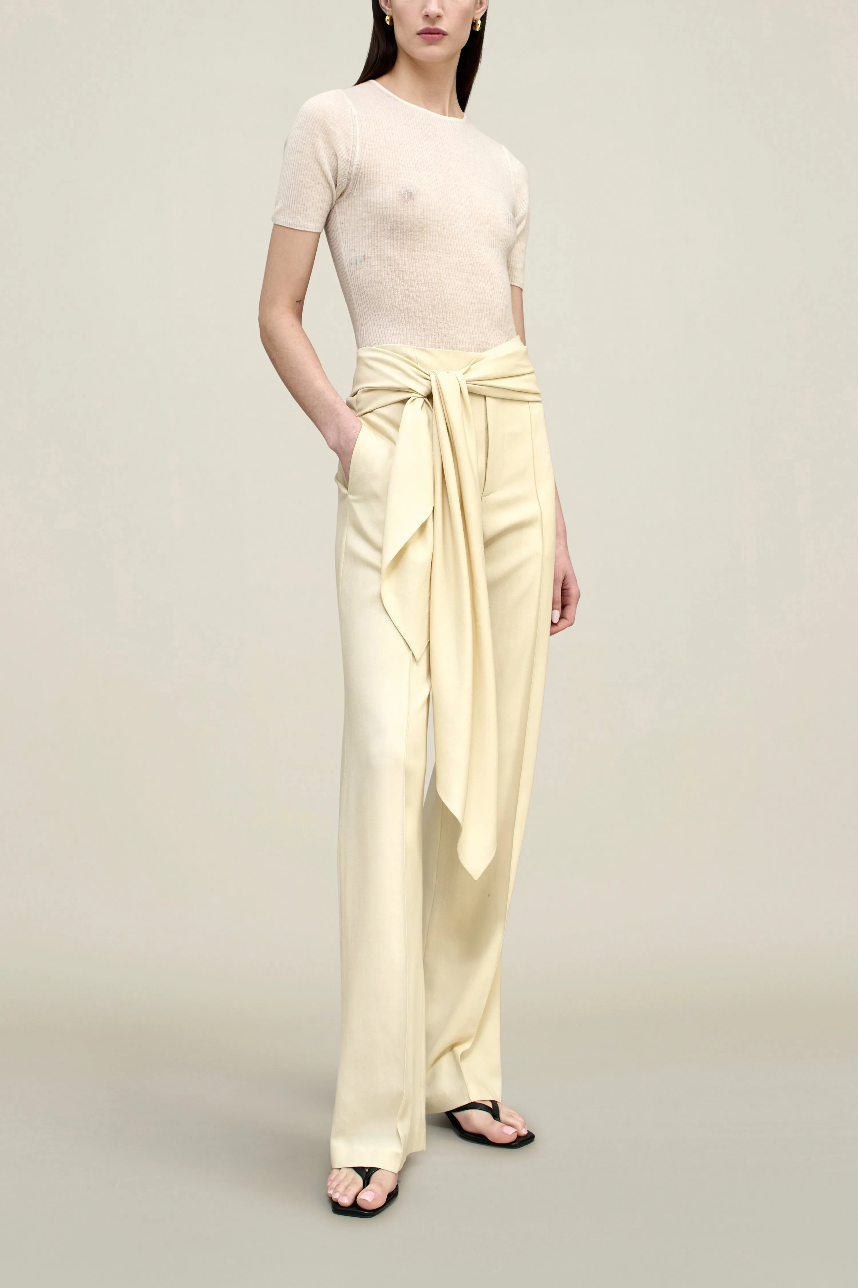 Ulla Tie Trouser in Virgin Wool Blend sold by Kall Meyer product image thumbnail 3