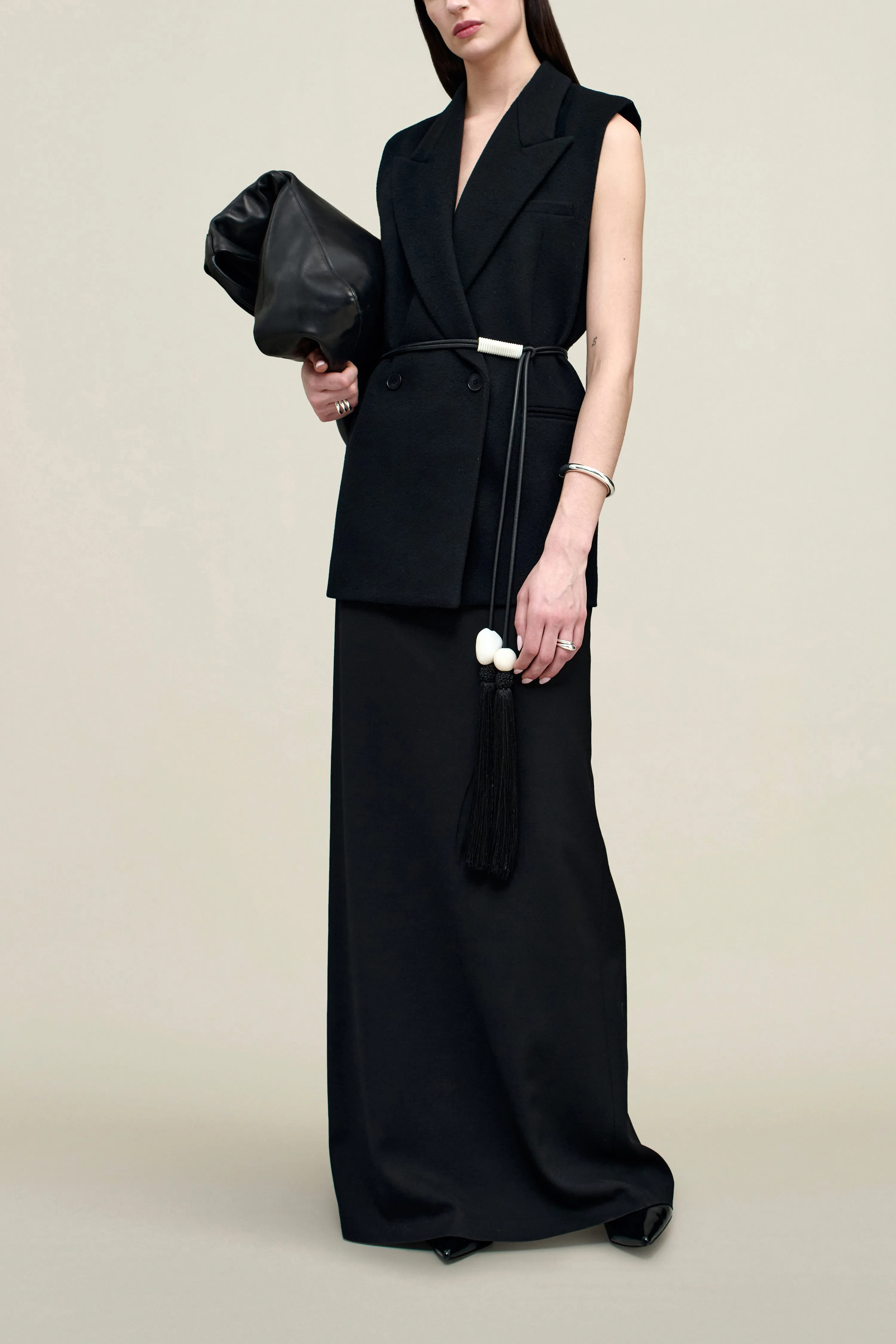 Deon Sleeveless Blazer in Wool Coating sold by Kall Meyer product image thumbnail 3