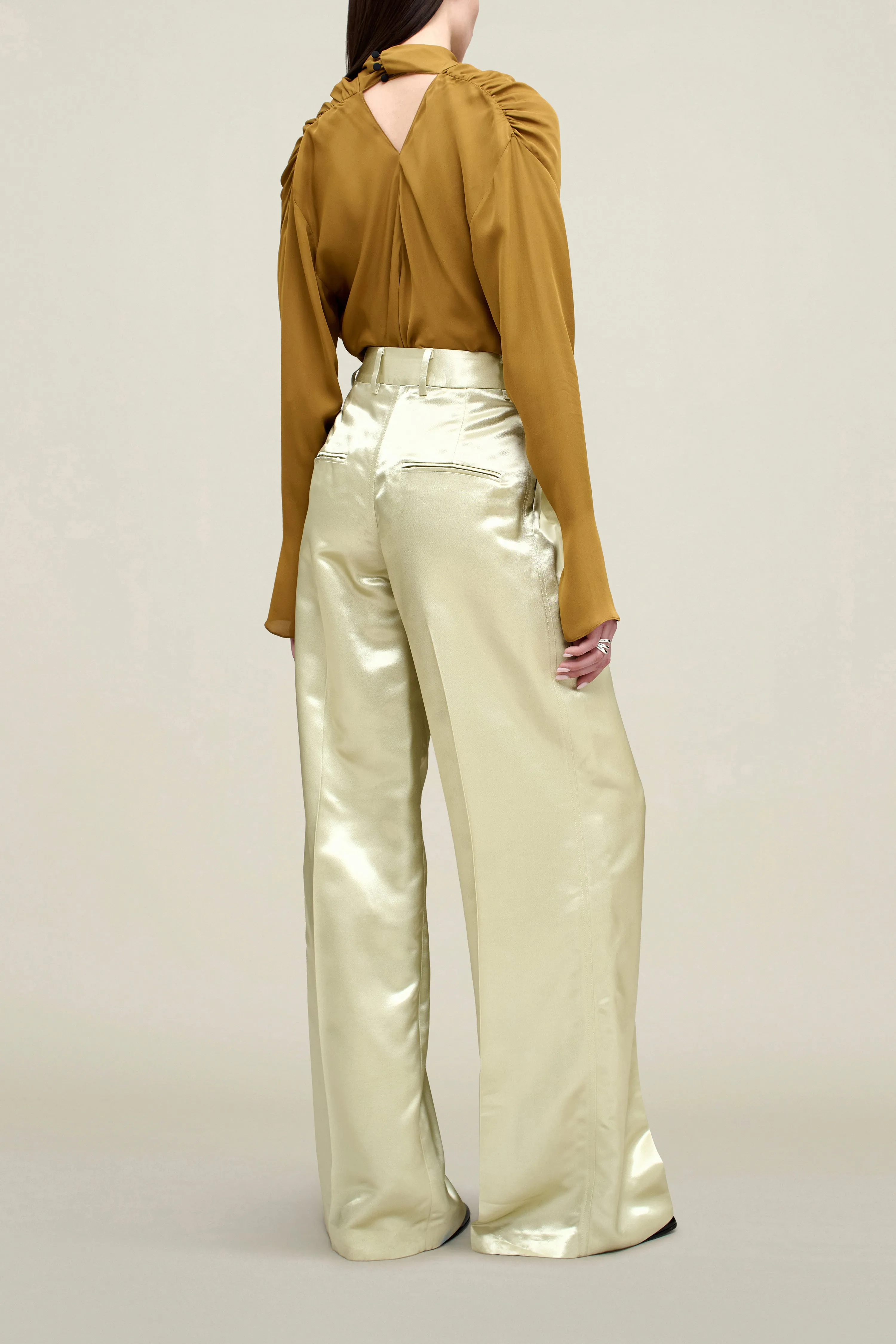Fatima Trouser in Liquid Twill sold by Kall Meyer product image thumbnail 5