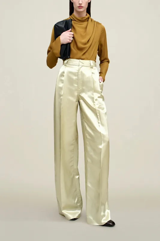 Fatima Trouser in Liquid Twill made by Kall Meyer