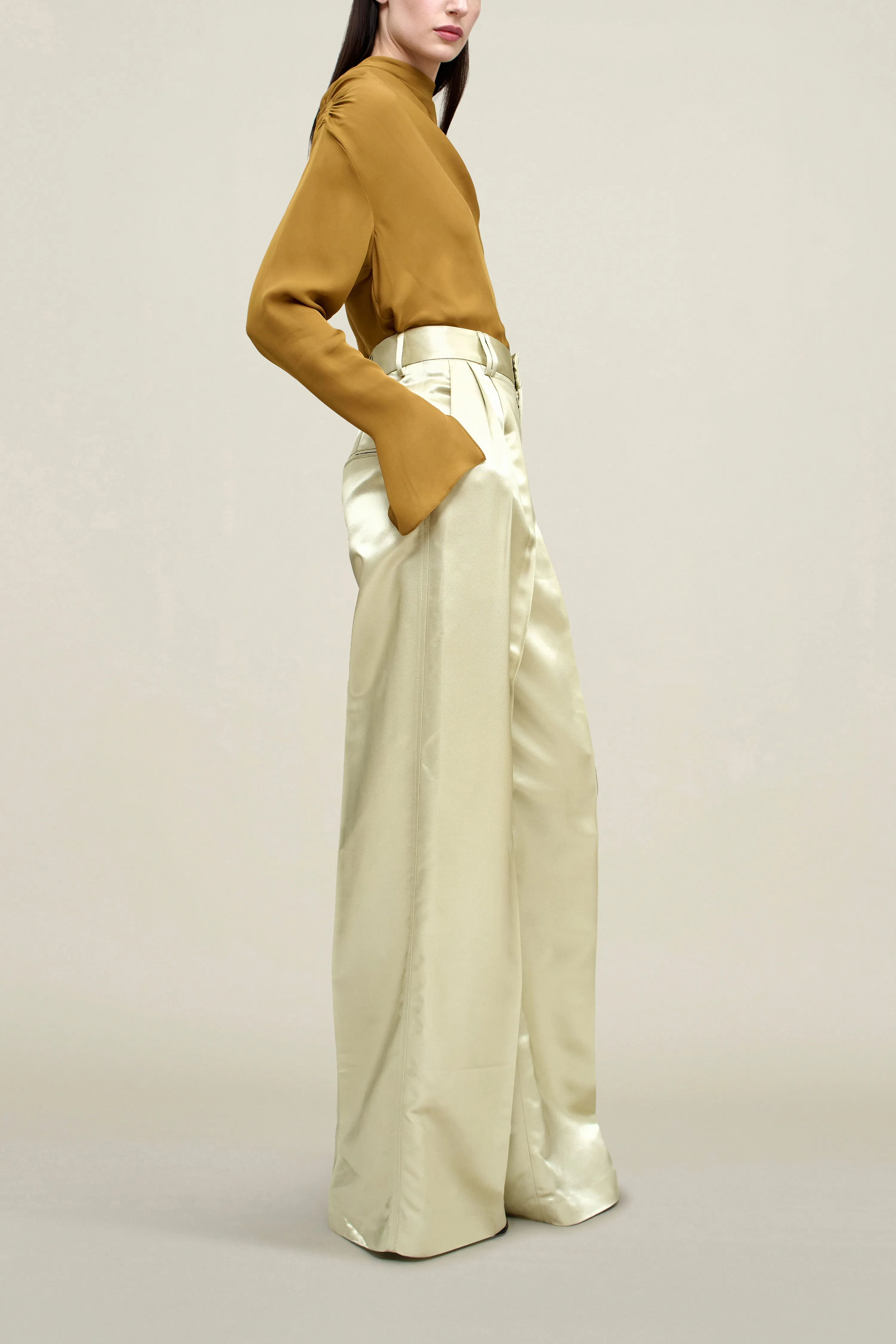 Fatima Trouser in Liquid Twill sold by Kall Meyer product image thumbnail 3