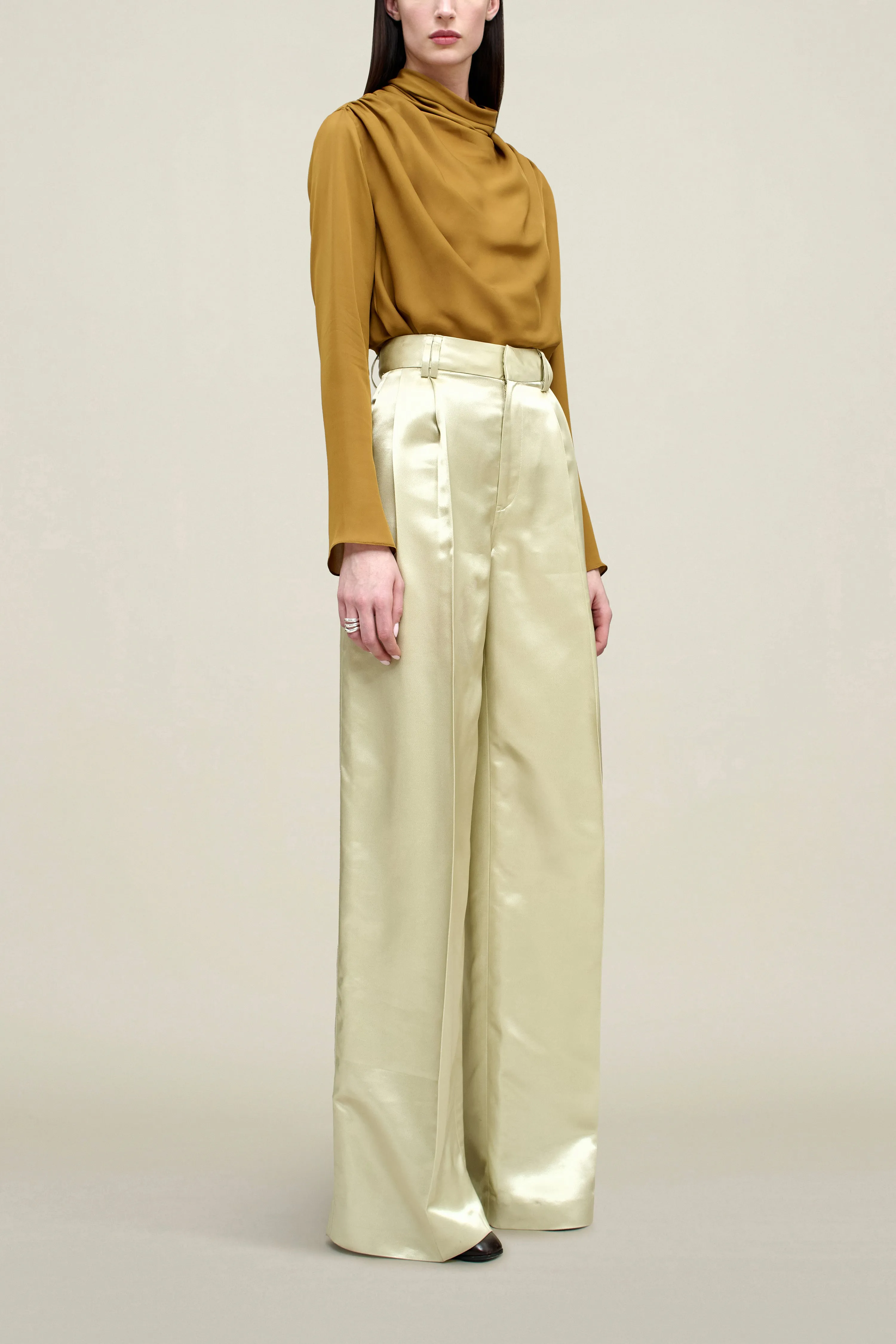 Fatima Trouser in Liquid Twill sold by Kall Meyer product image thumbnail 2