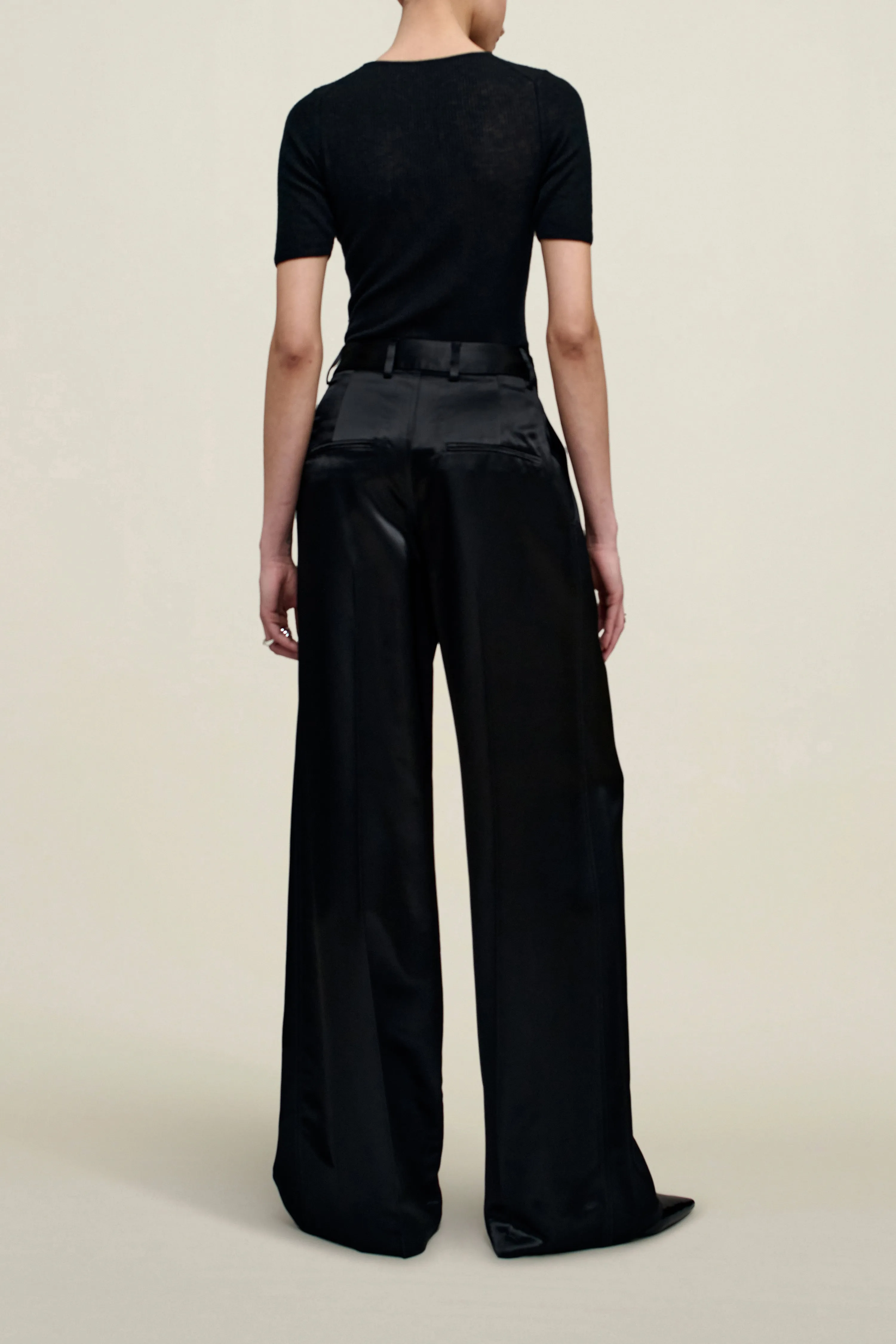 Fatima Trouser in Liquid Twill sold by Kall Meyer product image thumbnail 4