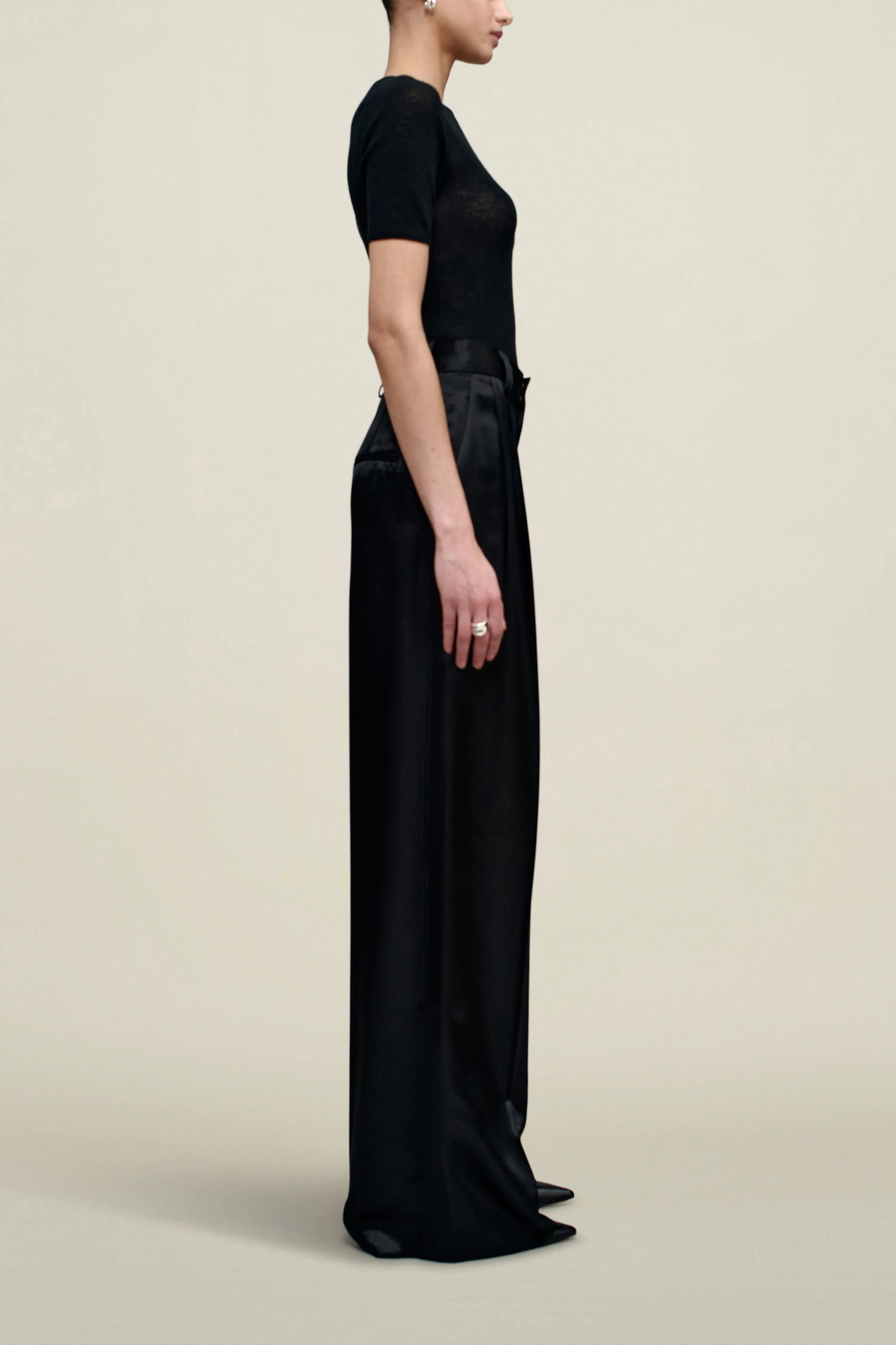 Fatima Trouser in Liquid Twill sold by Kall Meyer product image thumbnail 3